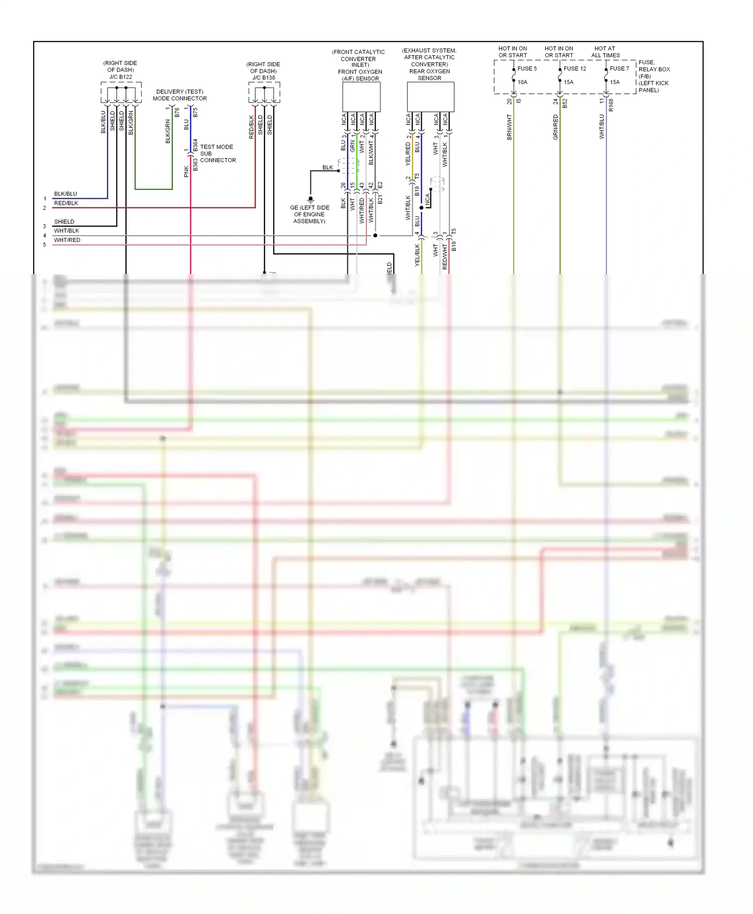 Wiring diagram fuse 12 for Subaru Forester SH facelift (2010-2013) (9 of 9)