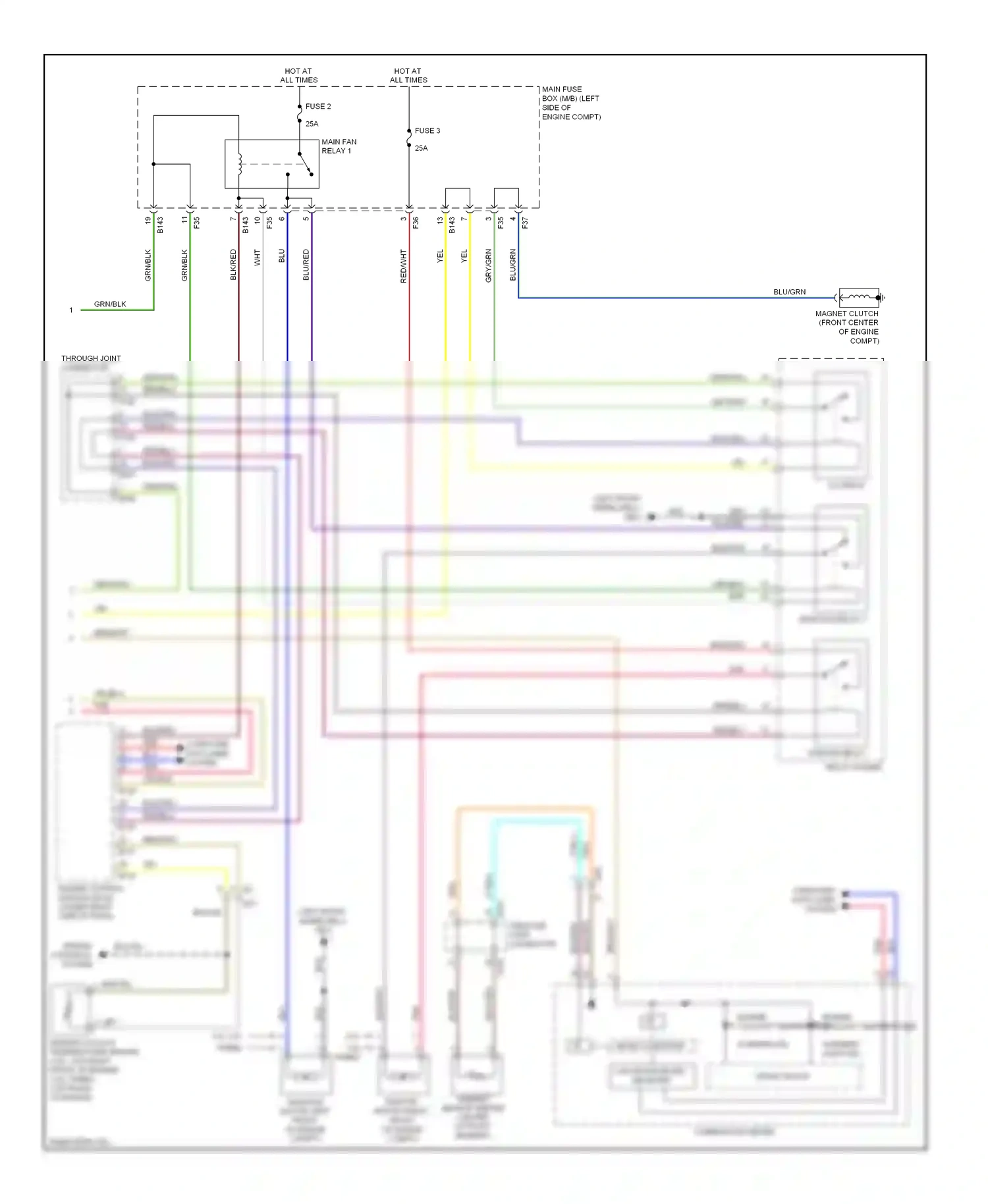 Wiring diagram fuse 2 for Subaru Forester SH facelift (2010-2013) (1 of 4)