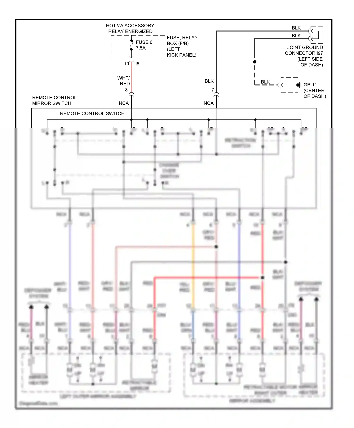 Wiring diagram nca for Subaru Forester SH facelift (2010-2013) (25 of 38)