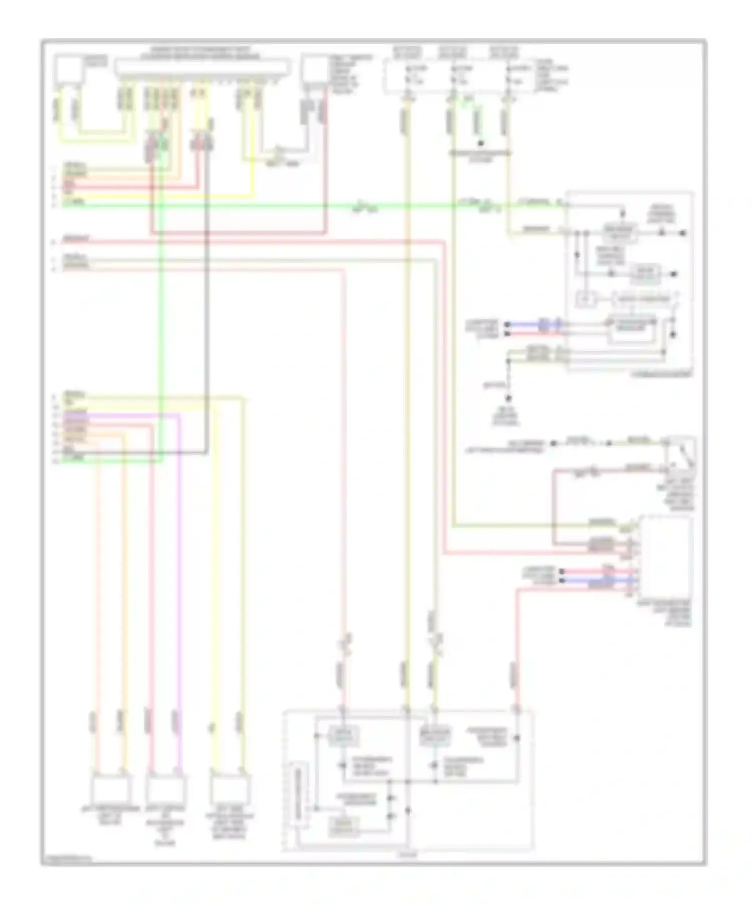 Wiring diagram power distribution system for Subaru Forester SH facelift (2010-2013) (14 of 16)