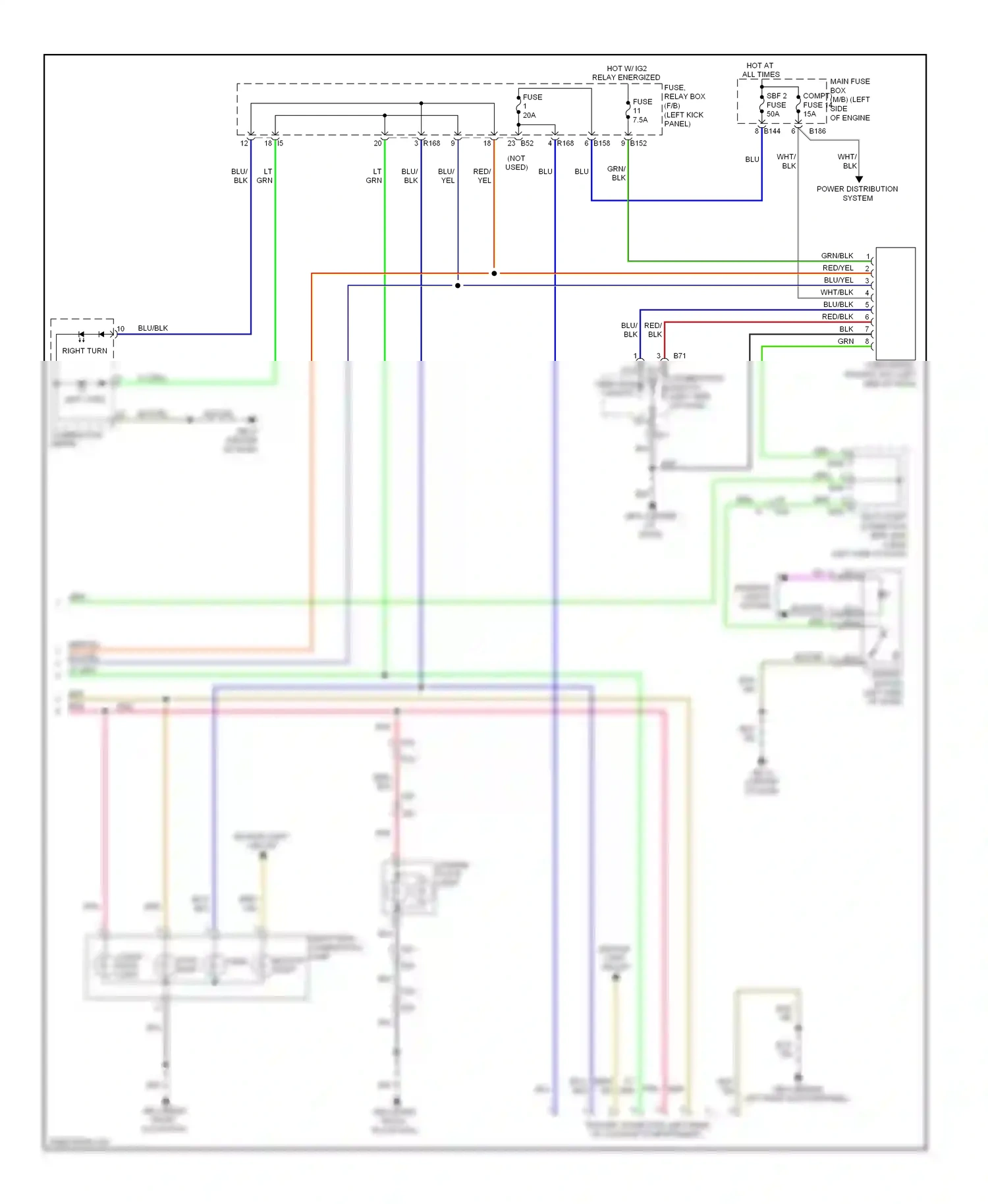 Wiring diagram red for Subaru Forester SH facelift (2010-2013) (23 of 54)