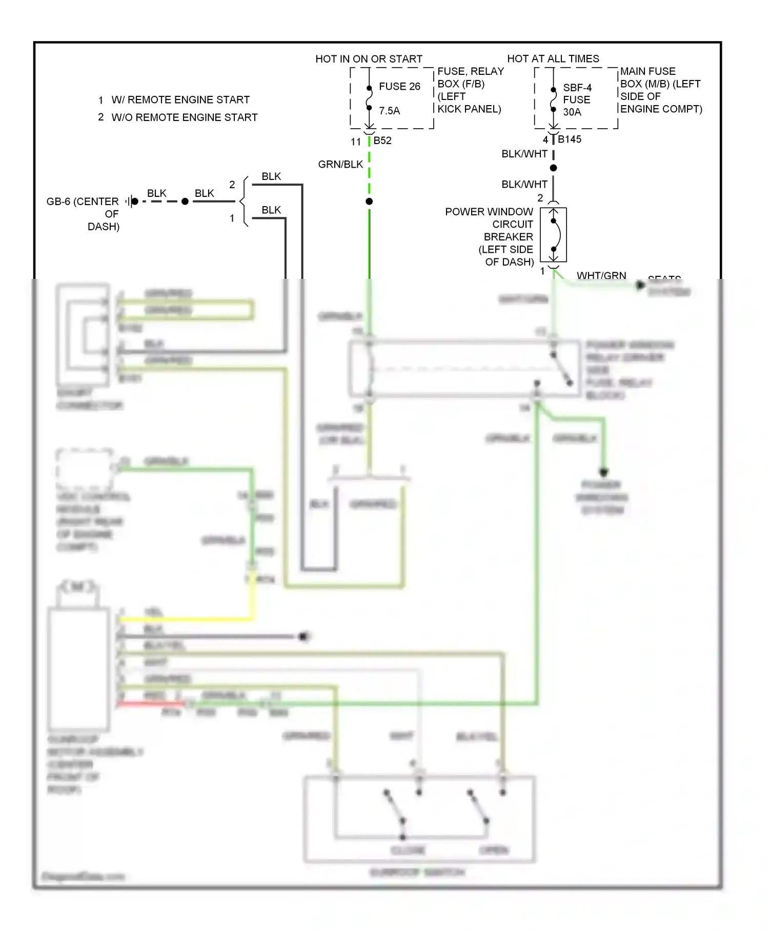 Wiring diagram short connector for Subaru Forester SH facelift (2010-2013) (2 of 3)