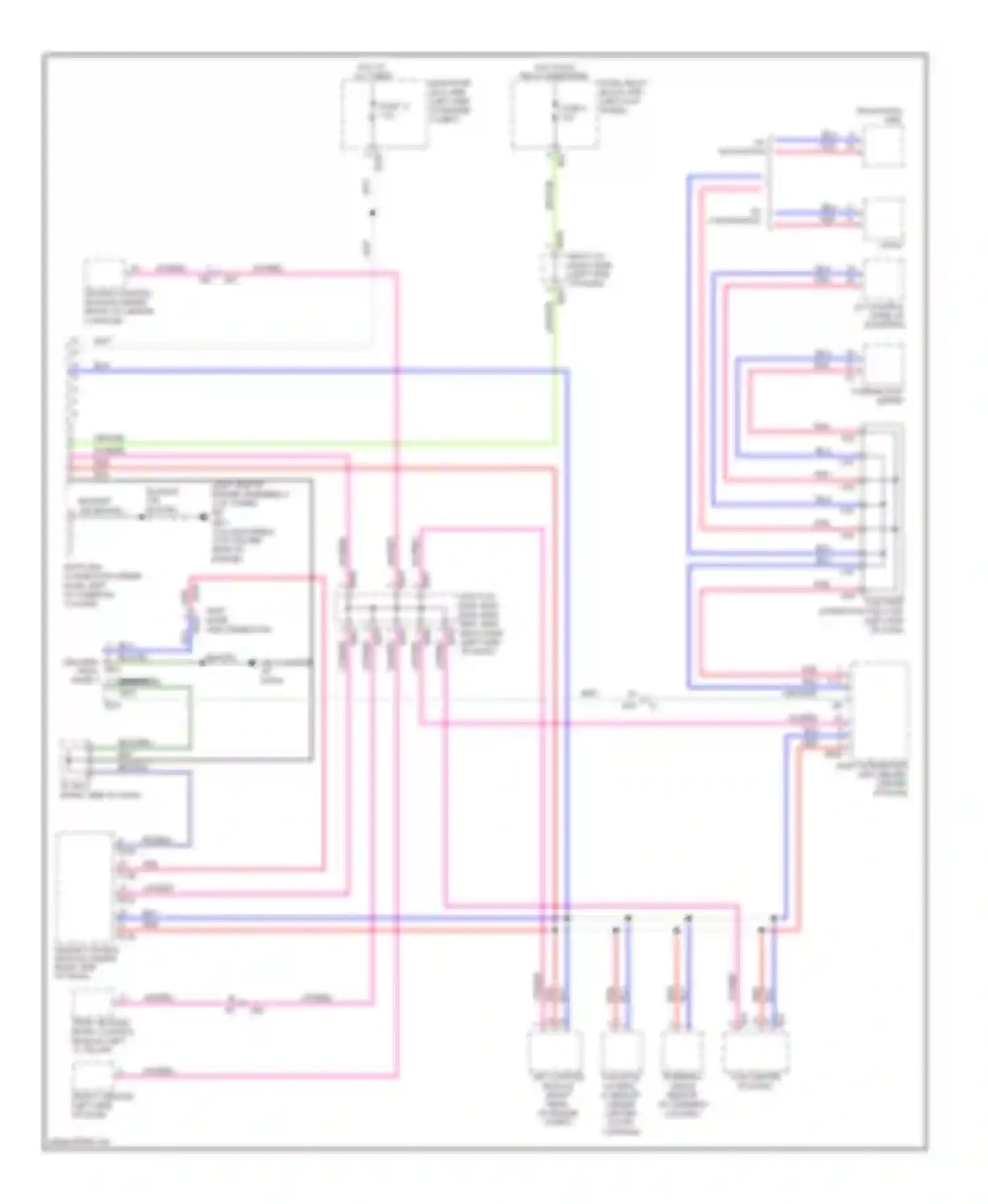 Wiring diagram test mode sub connector for Subaru Forester SH facelift (2010-2013) (1 of 4)