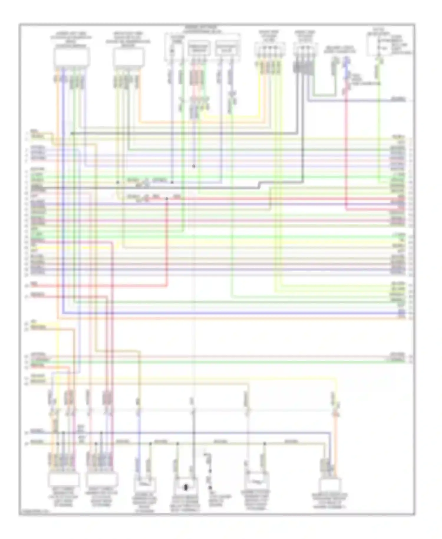 Wiring diagram test mode sub connector for Subaru Forester SH facelift (2010-2013) (3 of 4)