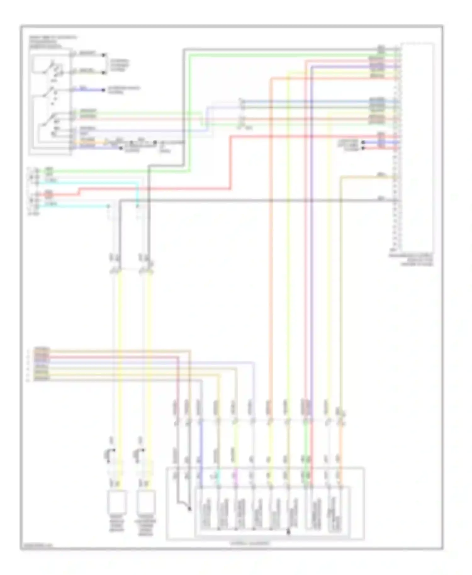 Wiring diagram torque converter turbine speed sensor for Subaru Forester SH facelift (2010-2013) (2 of 2)