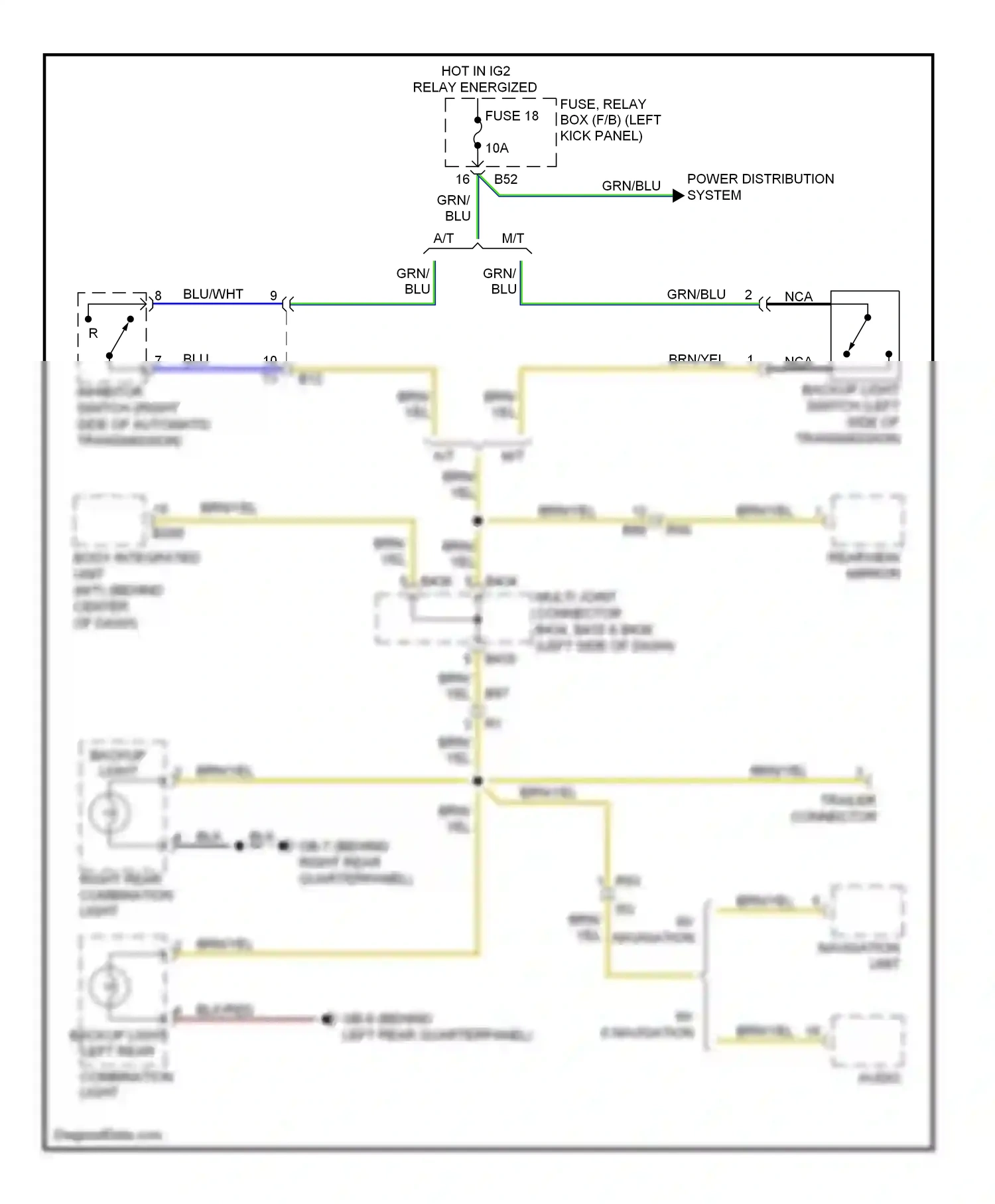 Wiring diagram w/0 navigation for Subaru Forester SH facelift (2010-2013) (1 of 1)