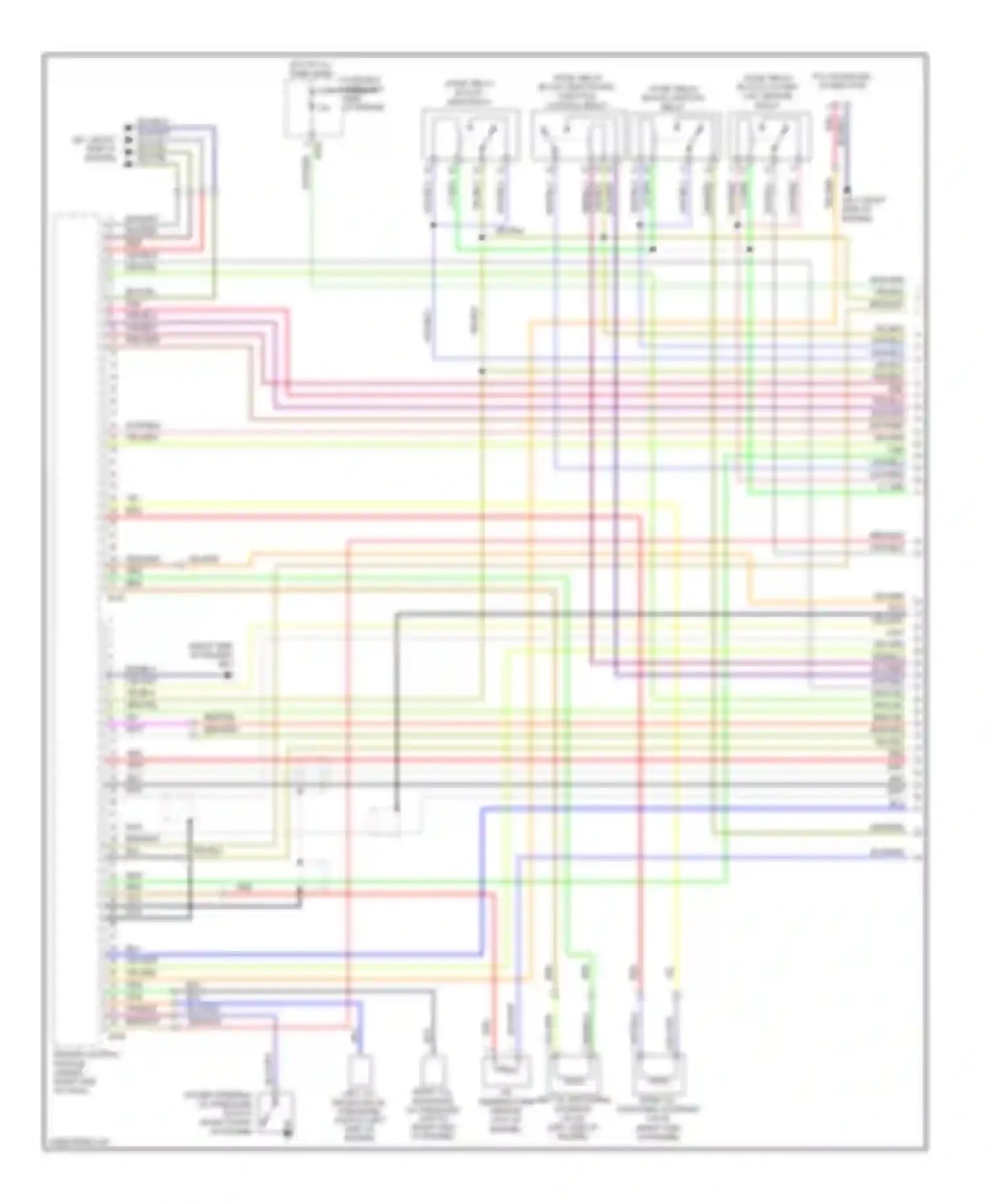 Forester Subaru SH (2007-2011): Wiring diagram engine performance 2.5l (1 of 4)