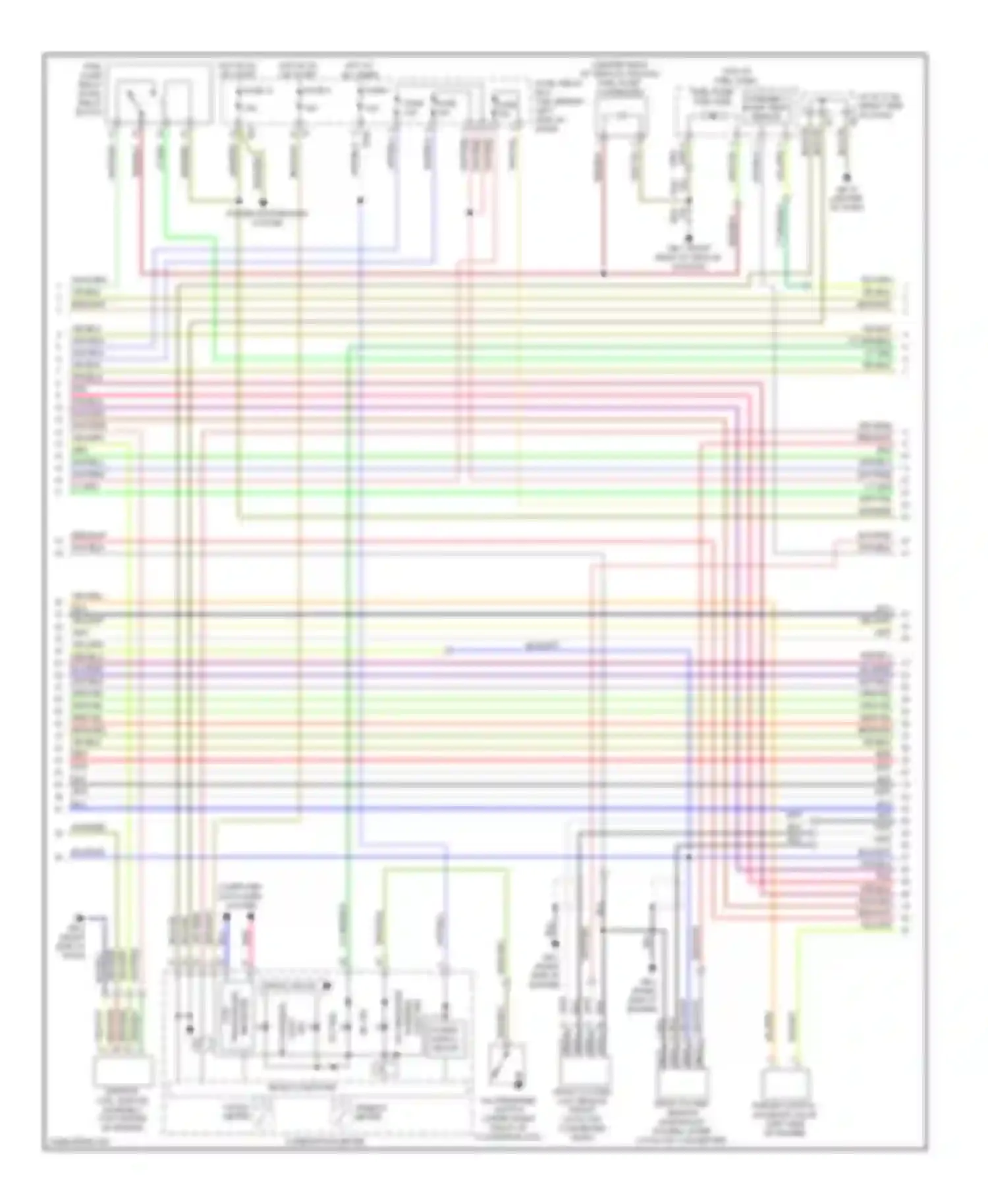 Forester Subaru SH (2007-2011): Wiring diagram engine performance 2.5l (2 of 4)