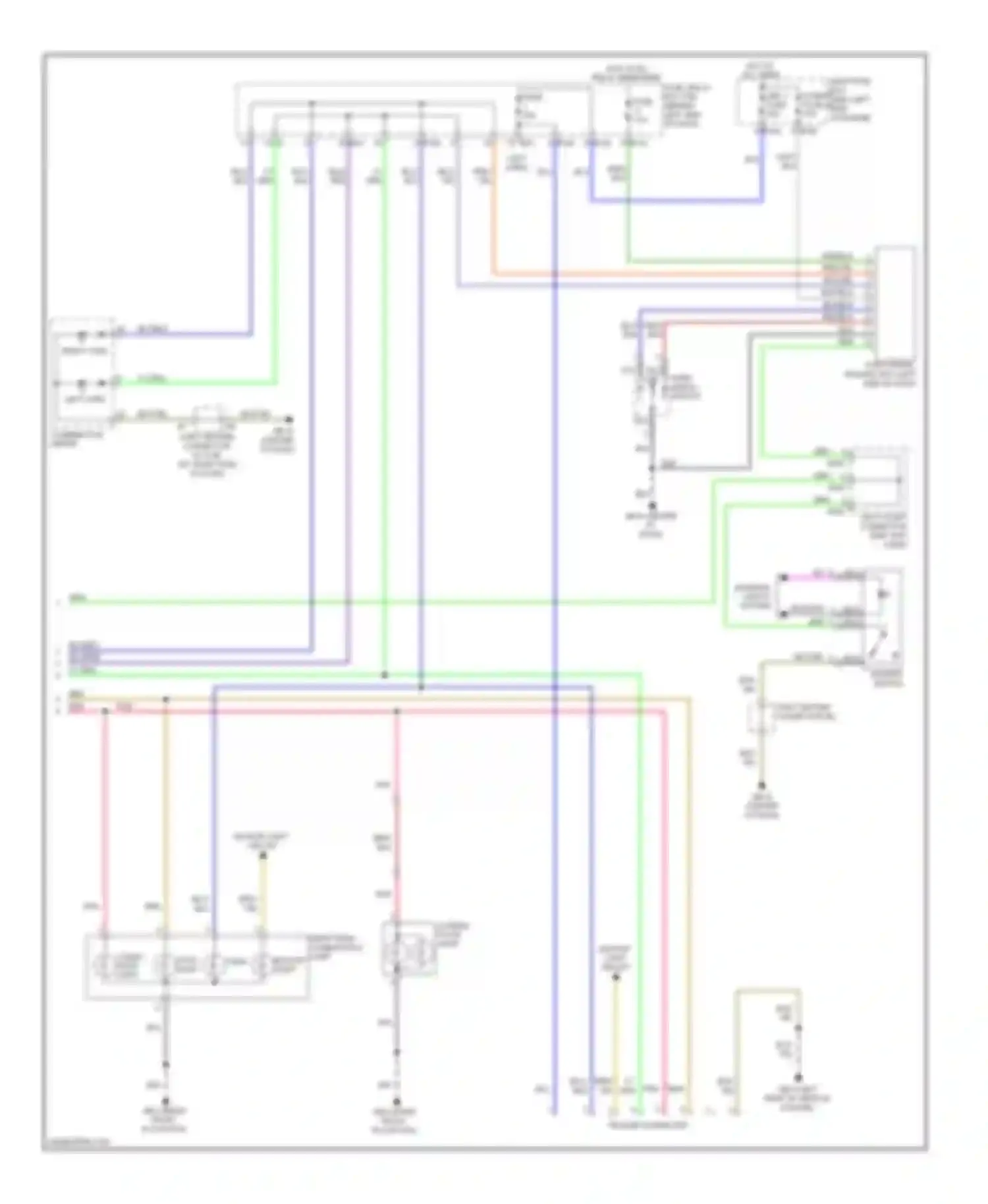 Forester Subaru SH (2007-2011): Exterior lamps circuit (2 of 2)