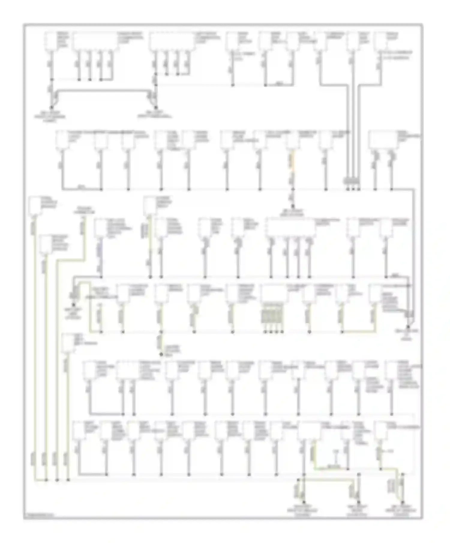 Forester Subaru SH (2007-2011): Ground distribution circuit (1 of 3)