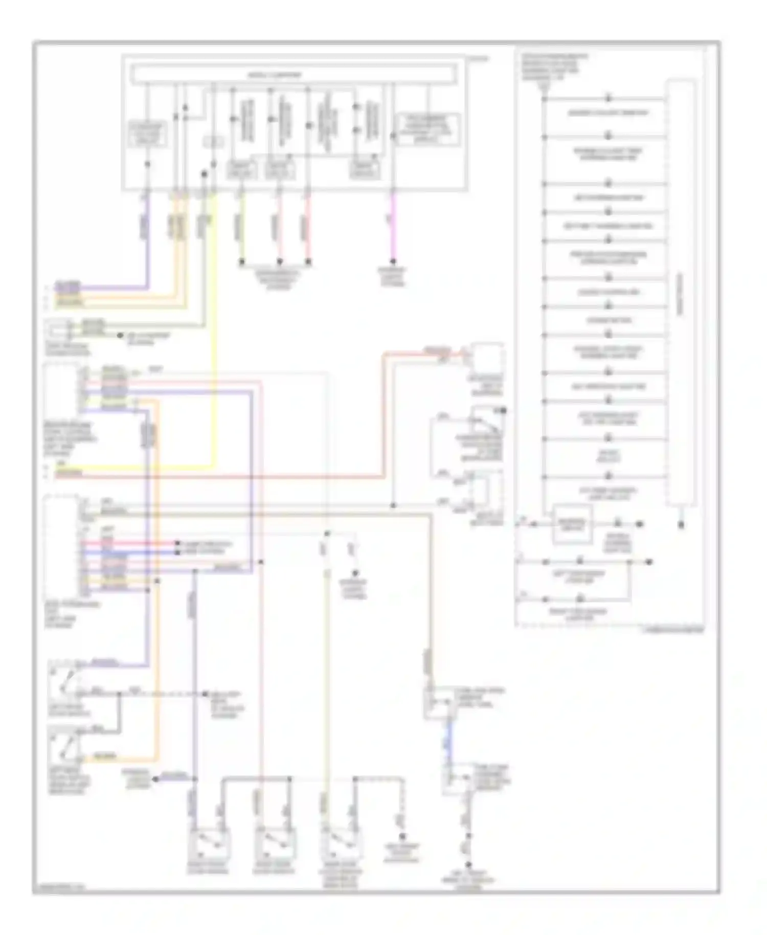 Forester Subaru SH (2007-2011): Instrument cluster circuit (2 of 2)