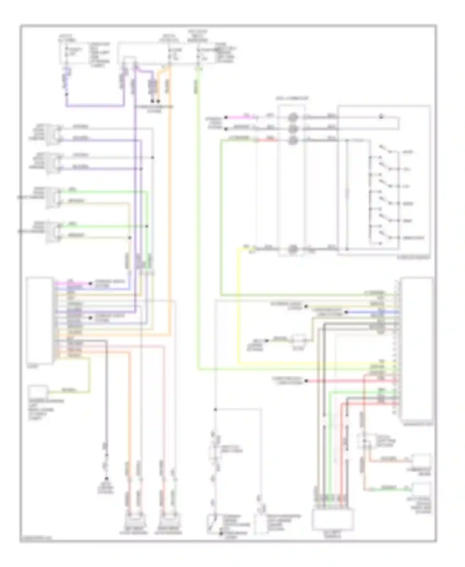 Forester Subaru SH (2007-2011): Navigation circuit