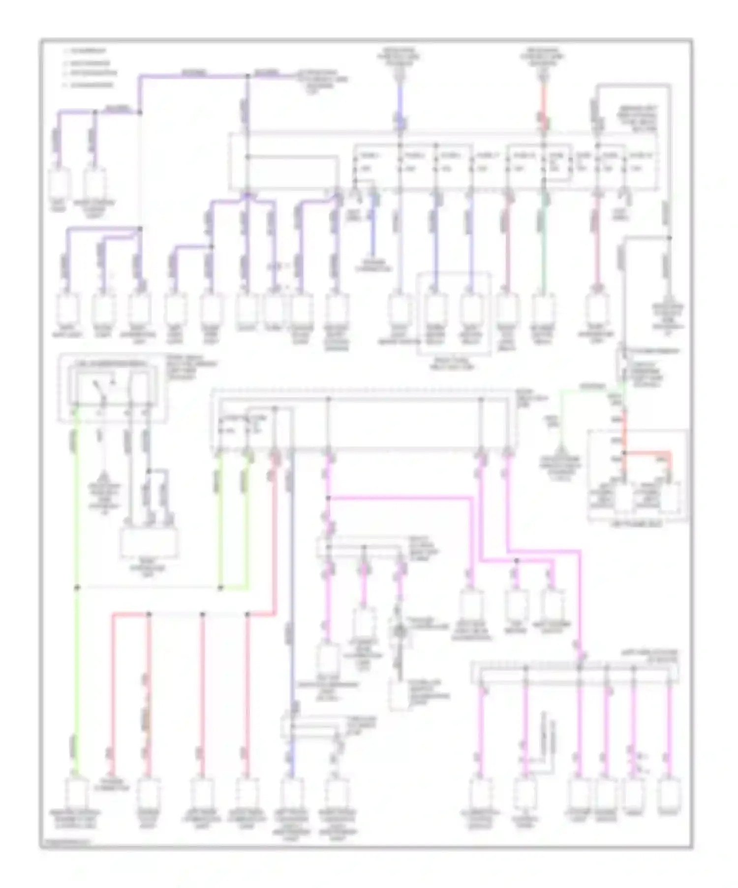 Forester Subaru SH (2007-2011): Power distribution circuit (2 of 4)