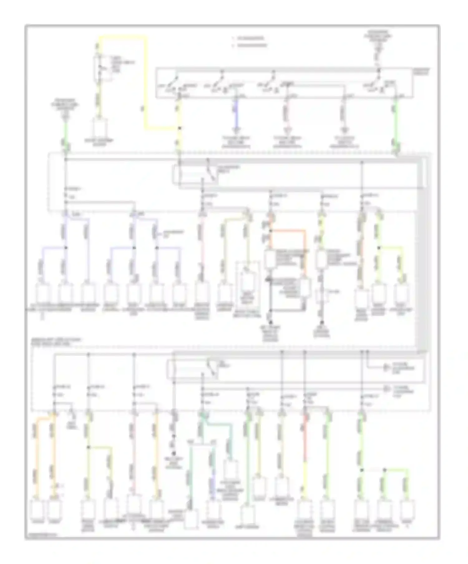 Forester Subaru SH (2007-2011): Power distribution circuit (3 of 4)