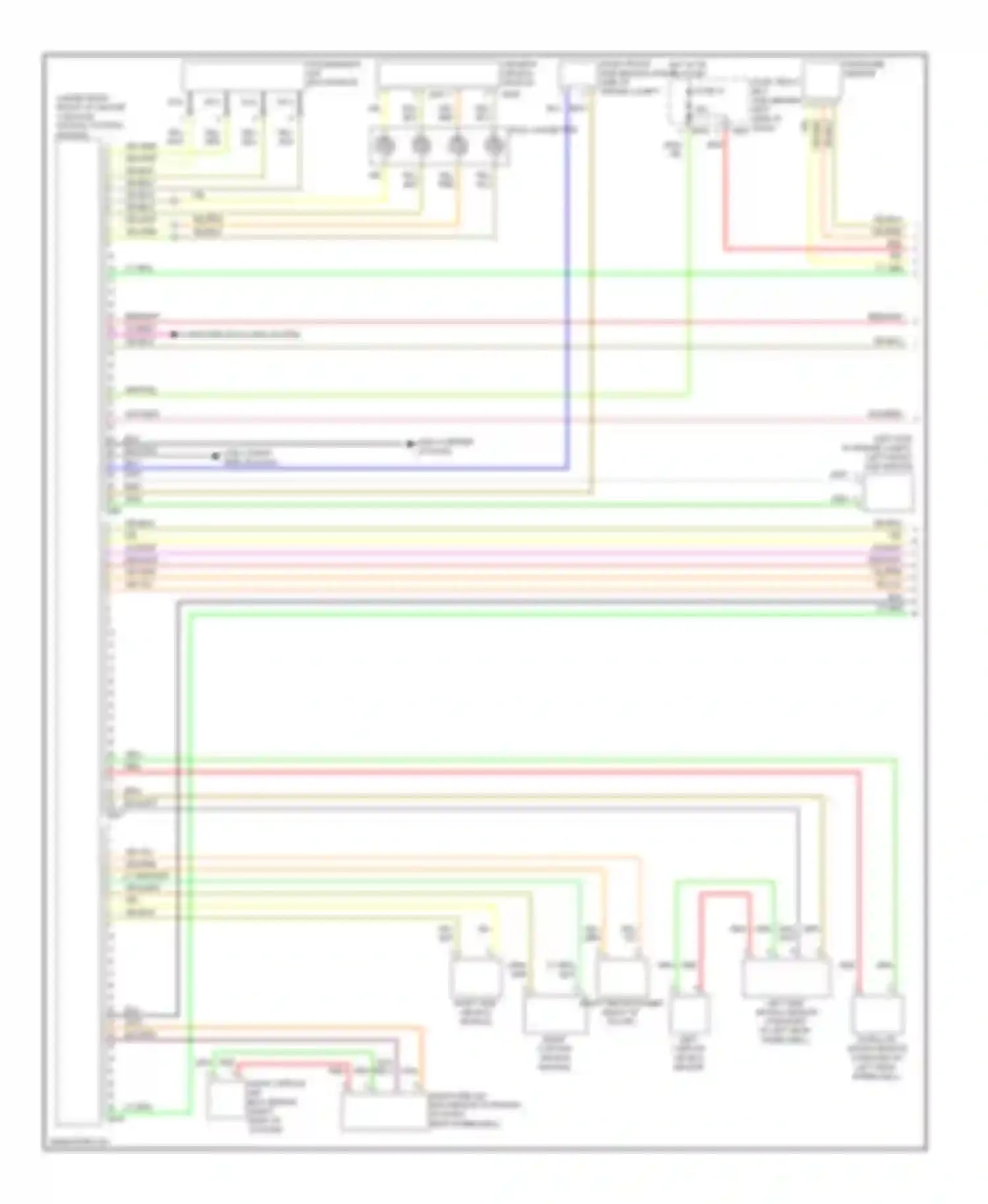 Forester Subaru SH (2007-2011): Supplemental restraints circuit (1 of 2)