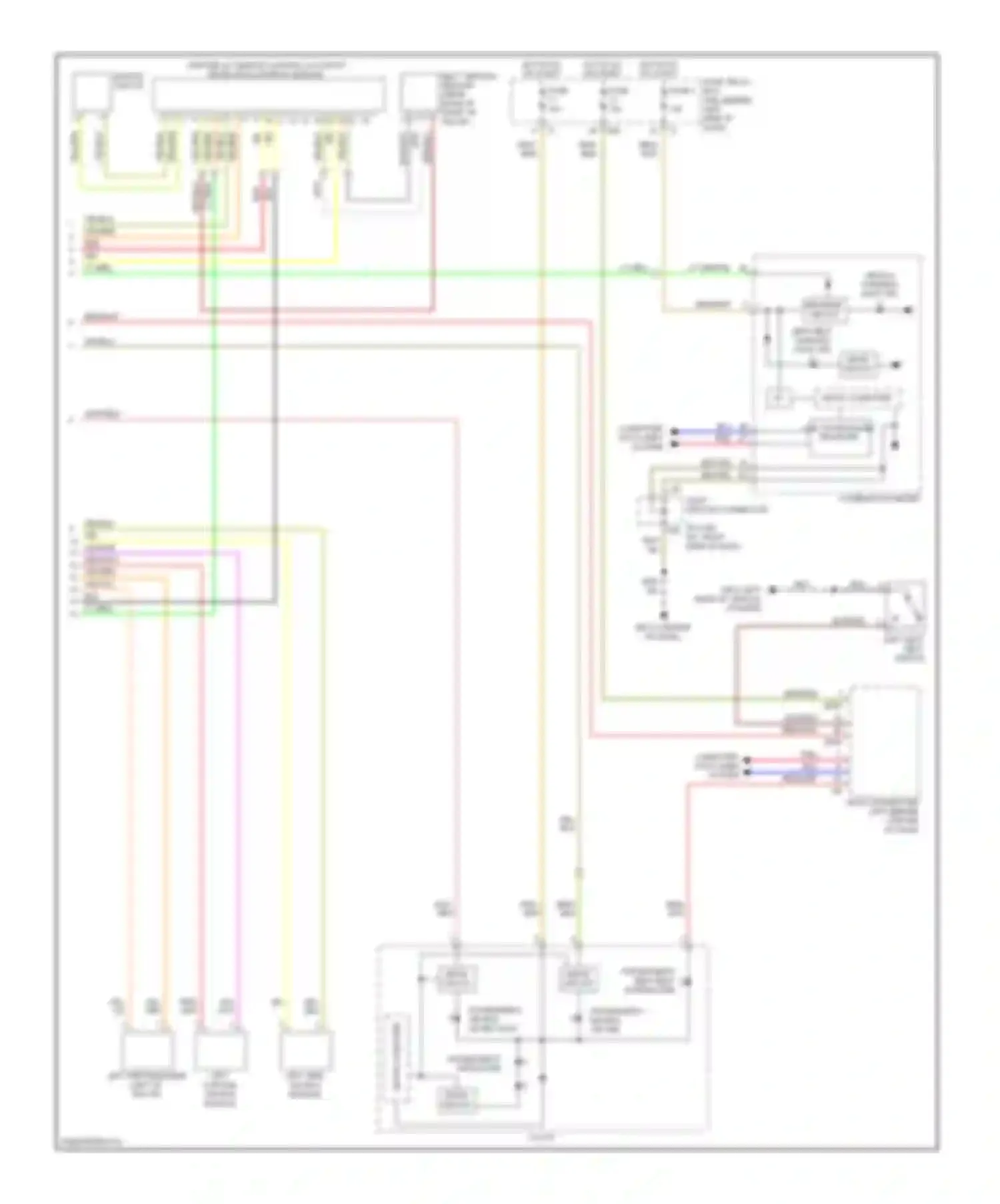 Forester Subaru SH (2007-2011): Supplemental restraints circuit (2 of 2)