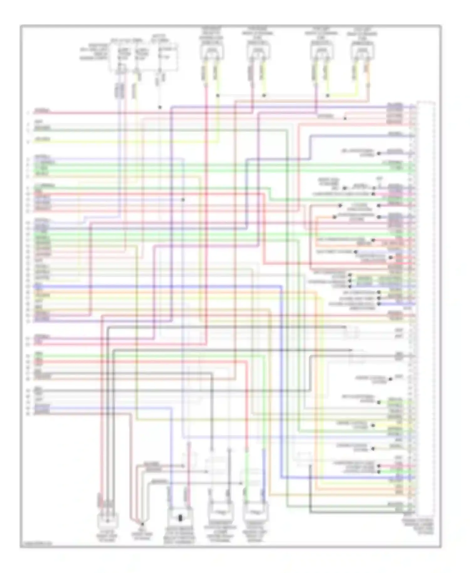Wiring diagram air conditioning system anti-theft system computer data lines system for Subaru Forester SH (2007-2011) (1 of 1)