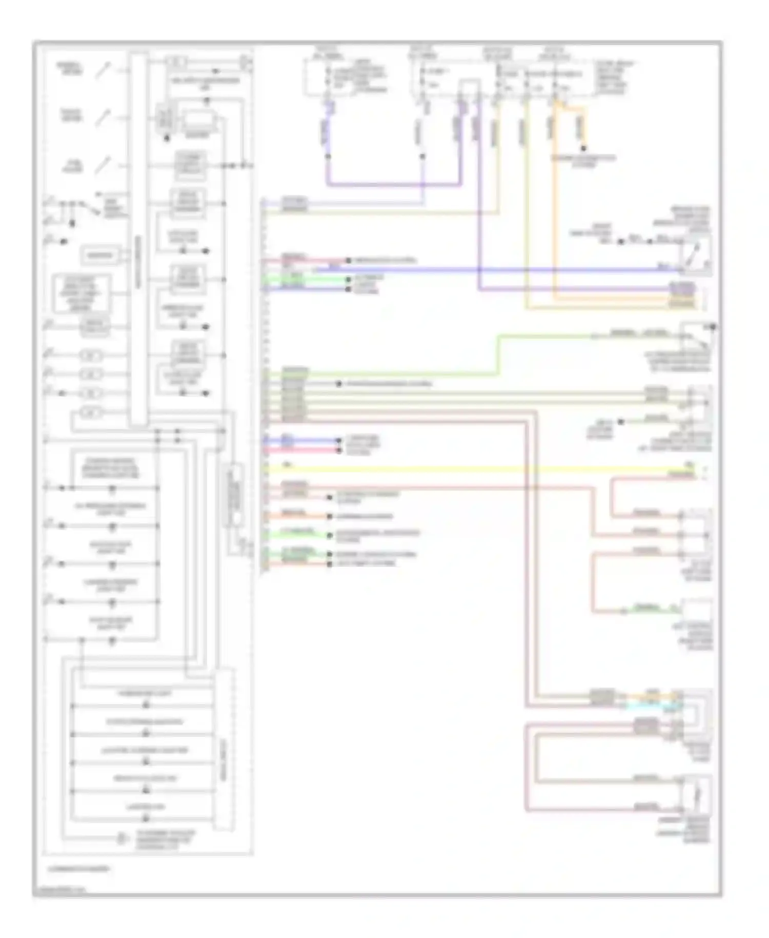 Wiring diagram ambient sensor behind center of front bumper for Subaru Forester SH (2007-2011) (2 of 2)