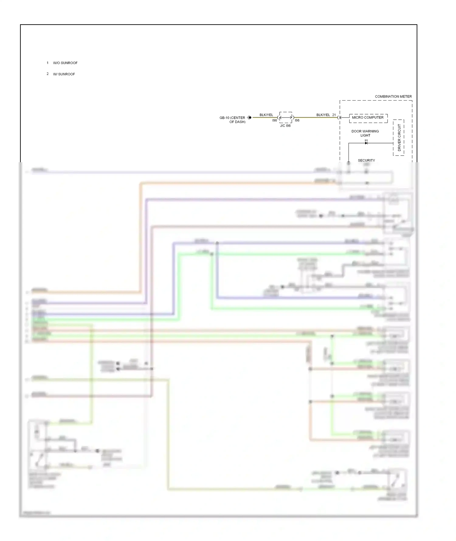 Wiring diagram blk for Subaru Forester SH (2007-2011) (8 of 58)