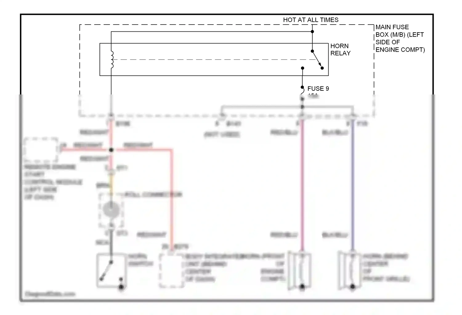 Wiring diagram blk/blu for Subaru Forester SH (2007-2011) (15 of 22)
