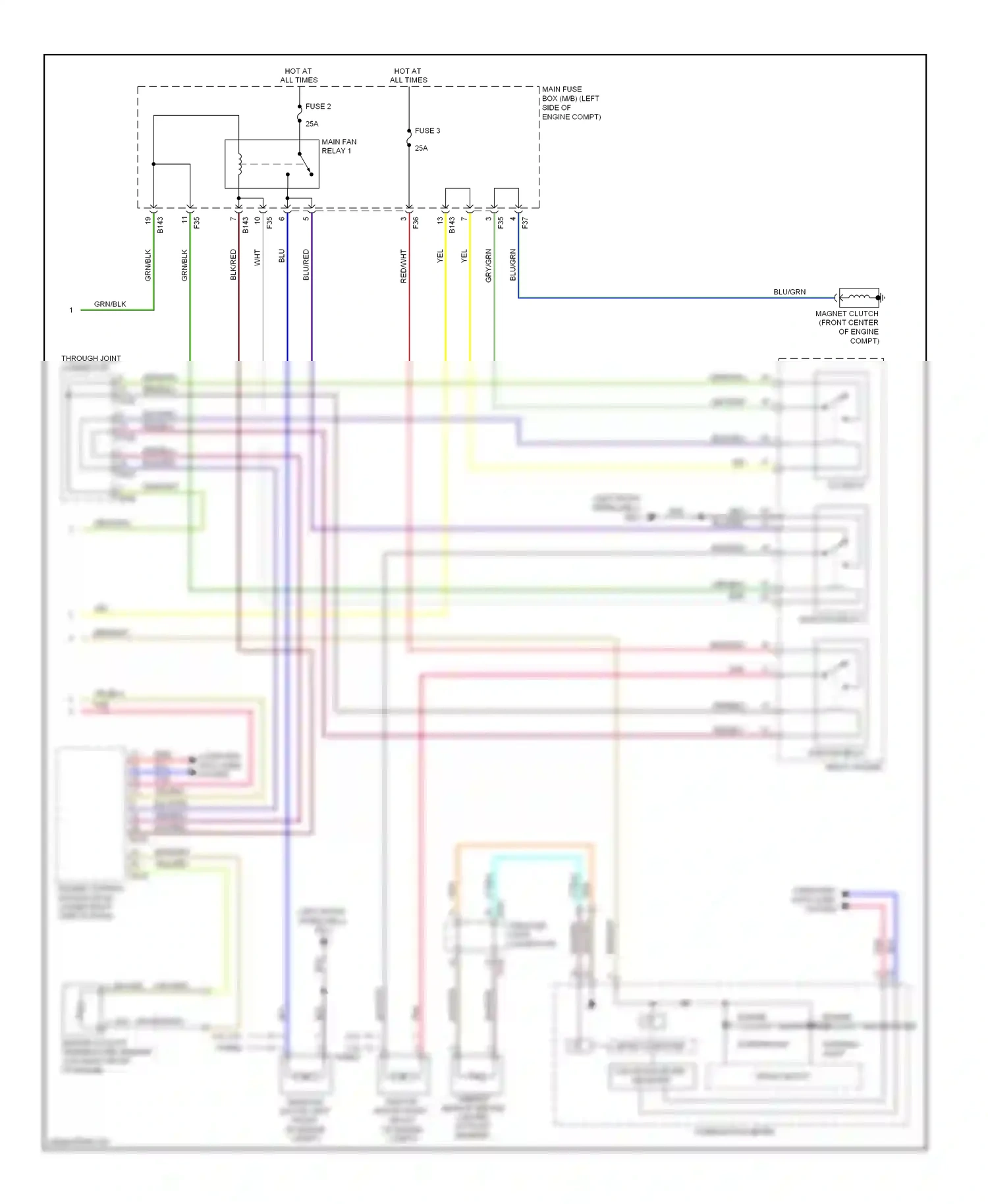 Wiring diagram blk/red for Subaru Forester SH (2007-2011) (2 of 23)