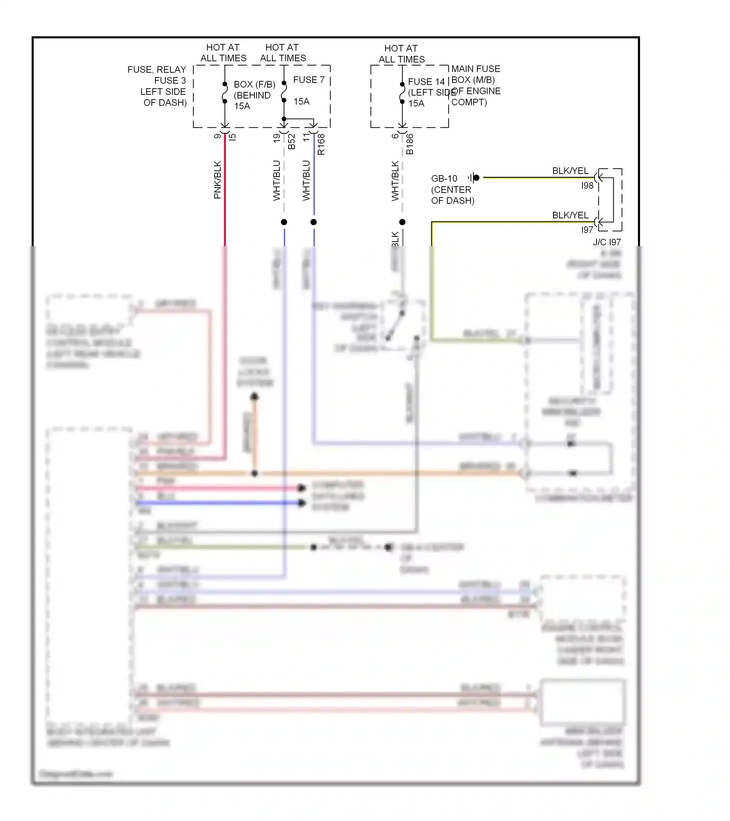 Wiring diagram blk/wht for Subaru Forester SH (2007-2011) (6 of 38)