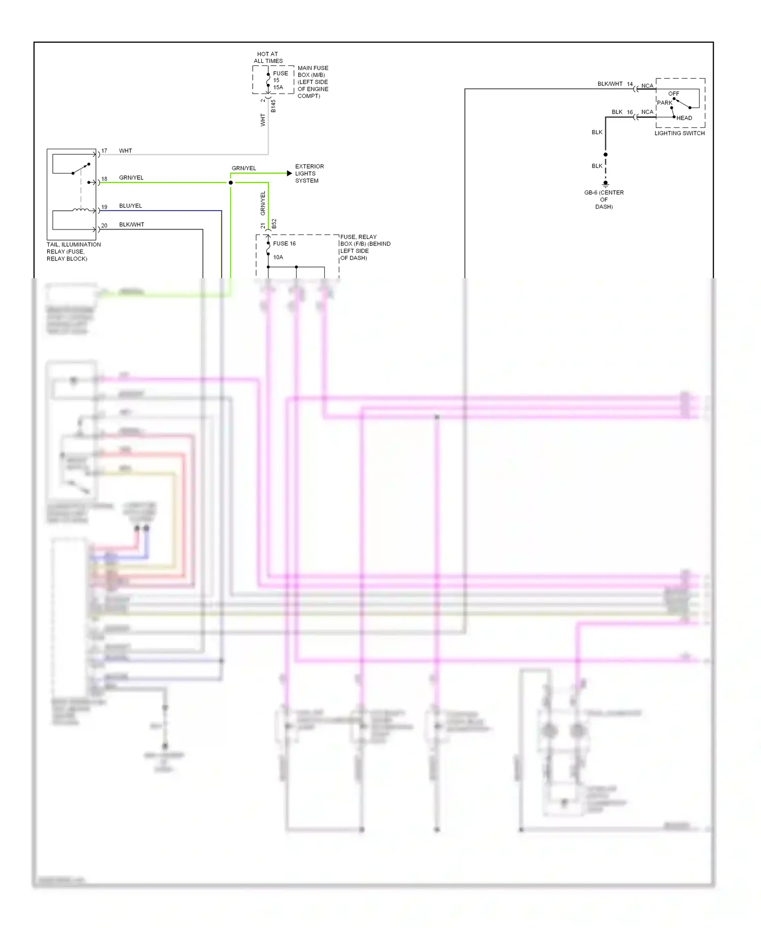 Wiring diagram blk/yel for Subaru Forester SH (2007-2011) (27 of 43)