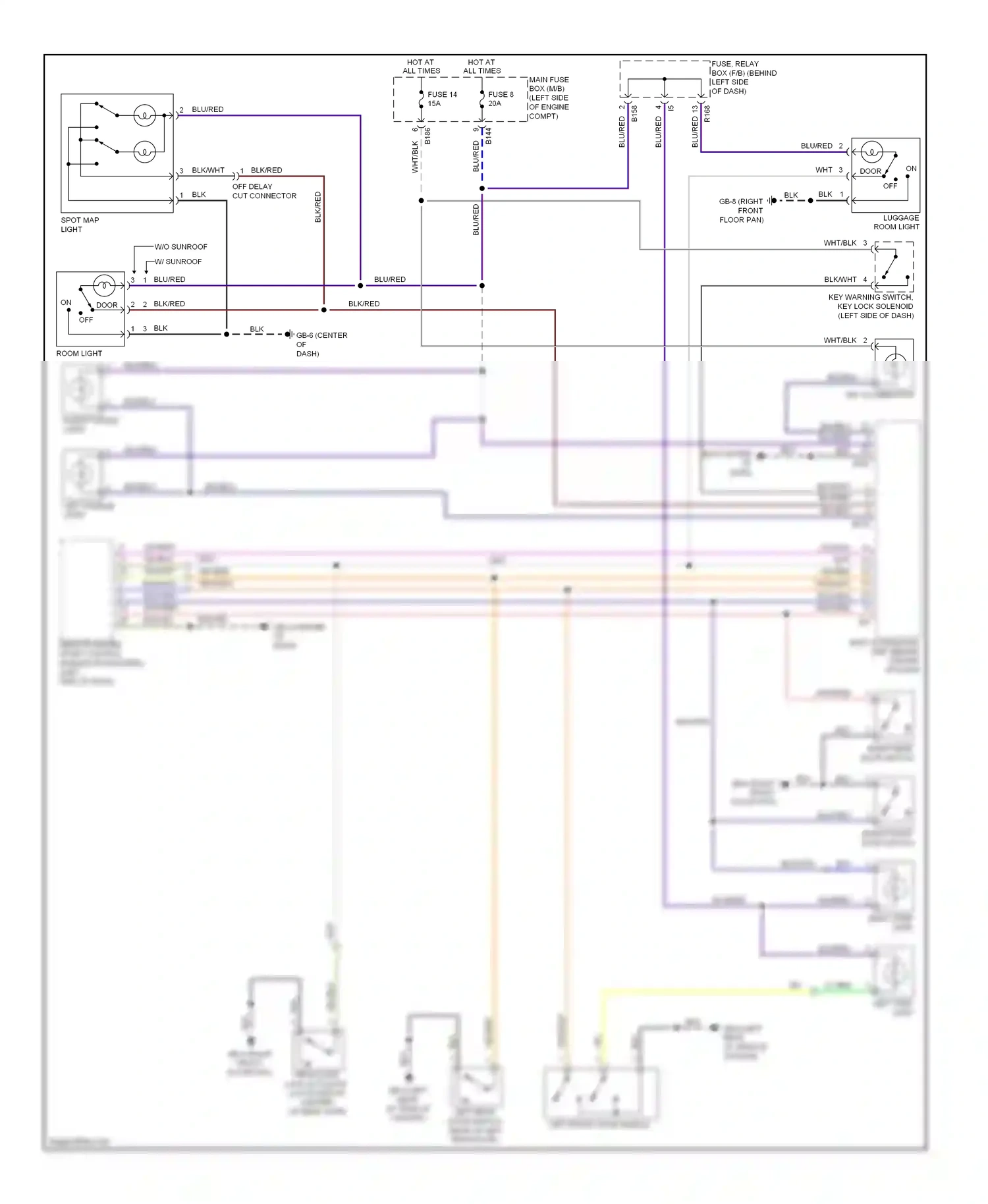 Wiring diagram blu for Subaru Forester SH (2007-2011) (32 of 55)