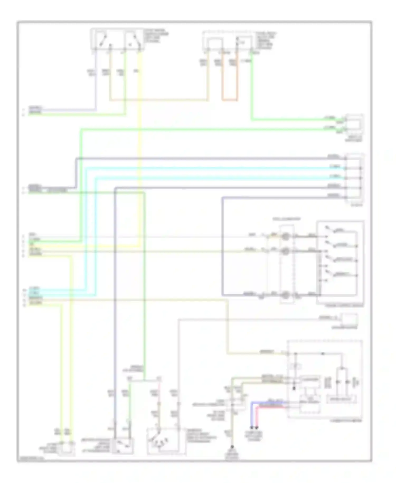 Wiring diagram combination meter for Subaru Forester SH (2007-2011) (5 of 26)