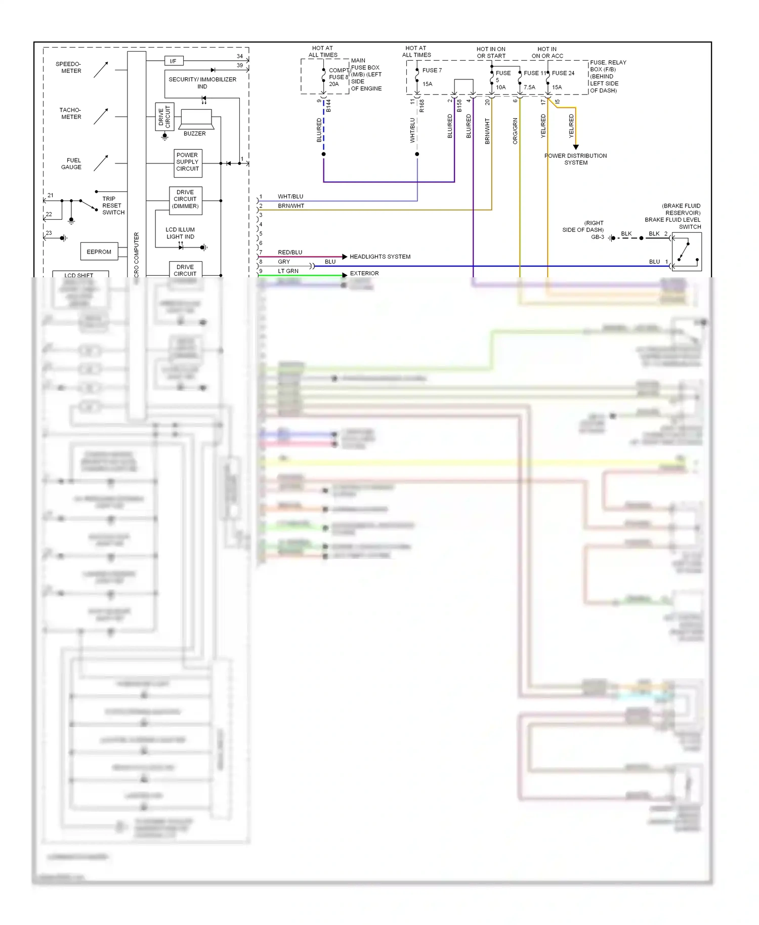 Subaru Forester SH (2007-2011) eeprom wiring diagram  (1 of 1)