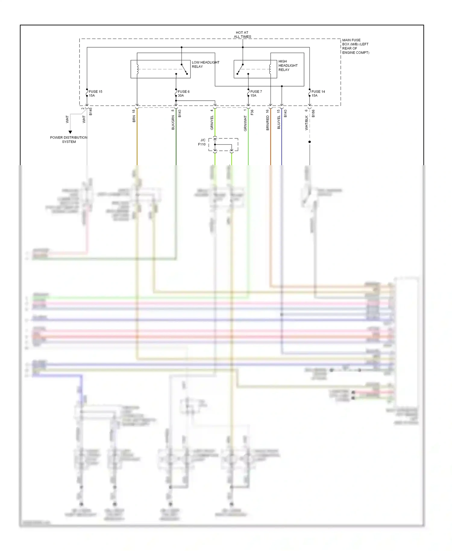 Wiring diagram fuse 15 for Subaru Forester SH (2007-2011) (1 of 1)