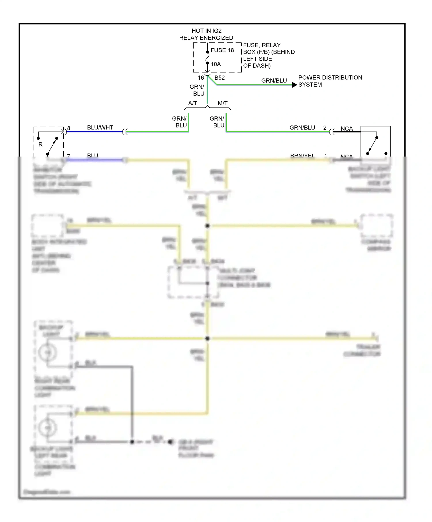 Wiring diagram grn for Subaru Forester SH (2007-2011) (11 of 36)