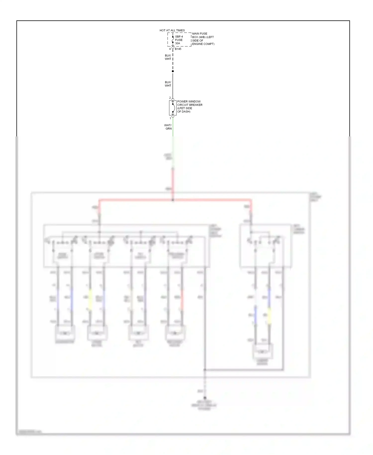 Wiring diagram grn for Subaru Forester SH (2007-2011) (26 of 36)