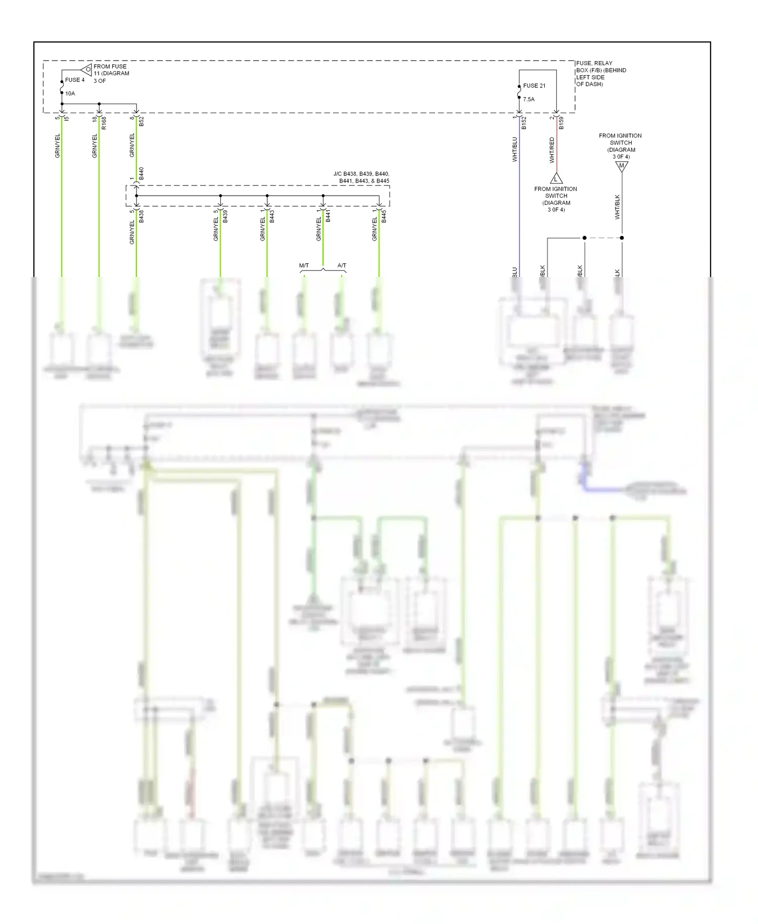 Wiring diagram grn/red for Subaru Forester SH (2007-2011) (13 of 26)