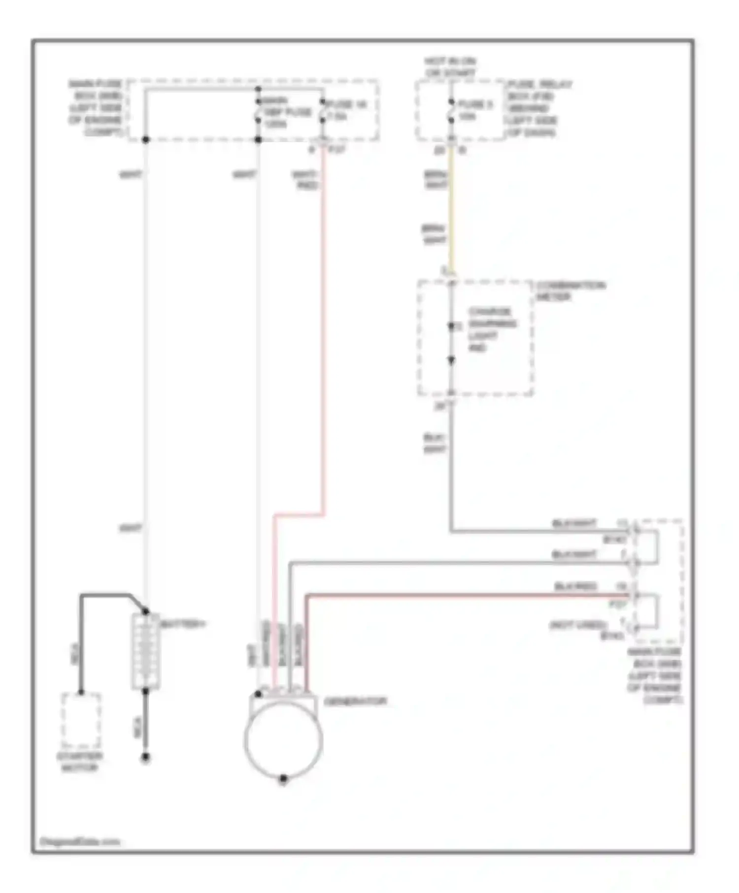 Wiring diagram hot in on or start for Subaru Forester SH (2007-2011) (12 of 23)