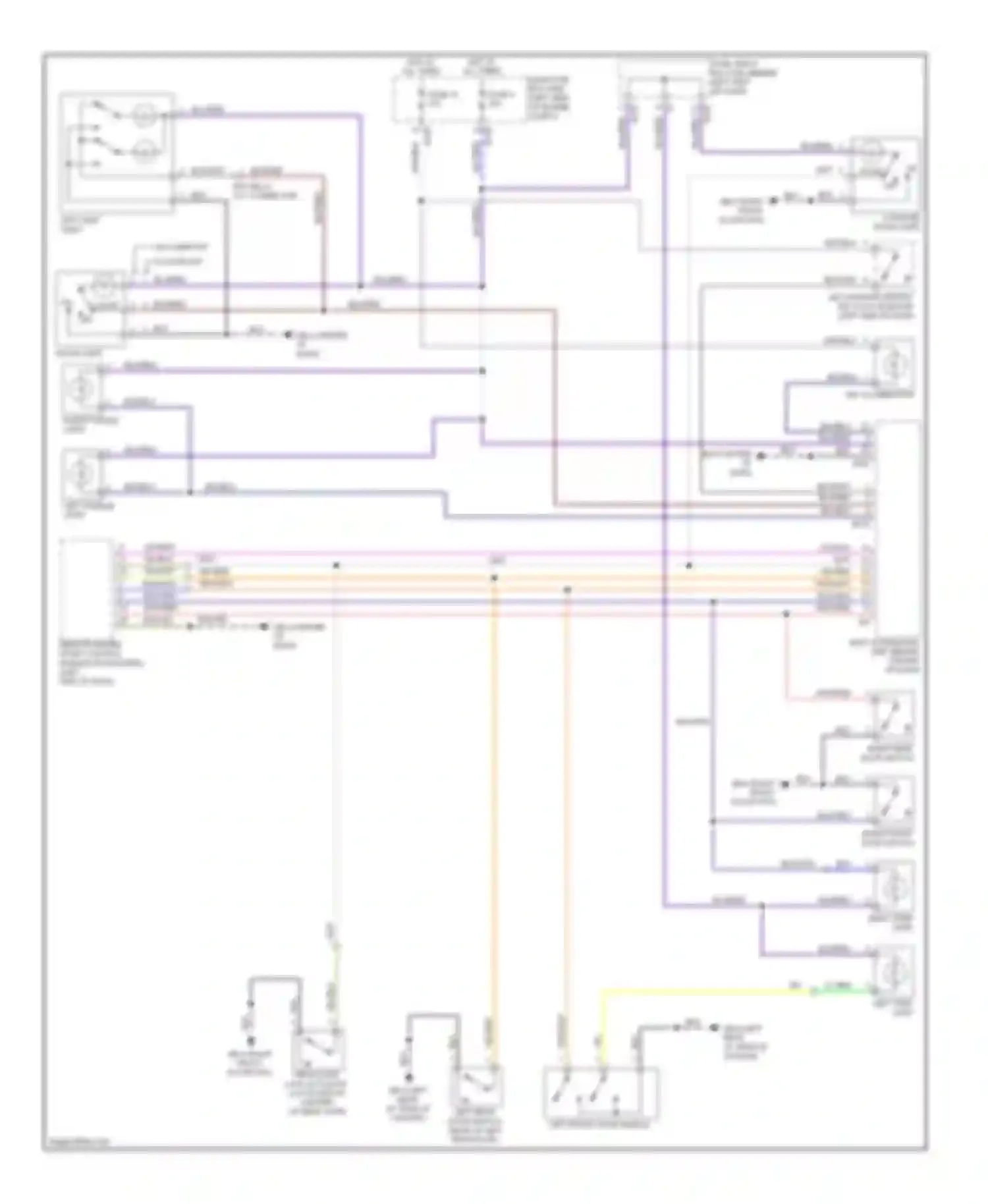 Wiring diagram left puddle light for Subaru Forester SH (2007-2011) (1 of 1)