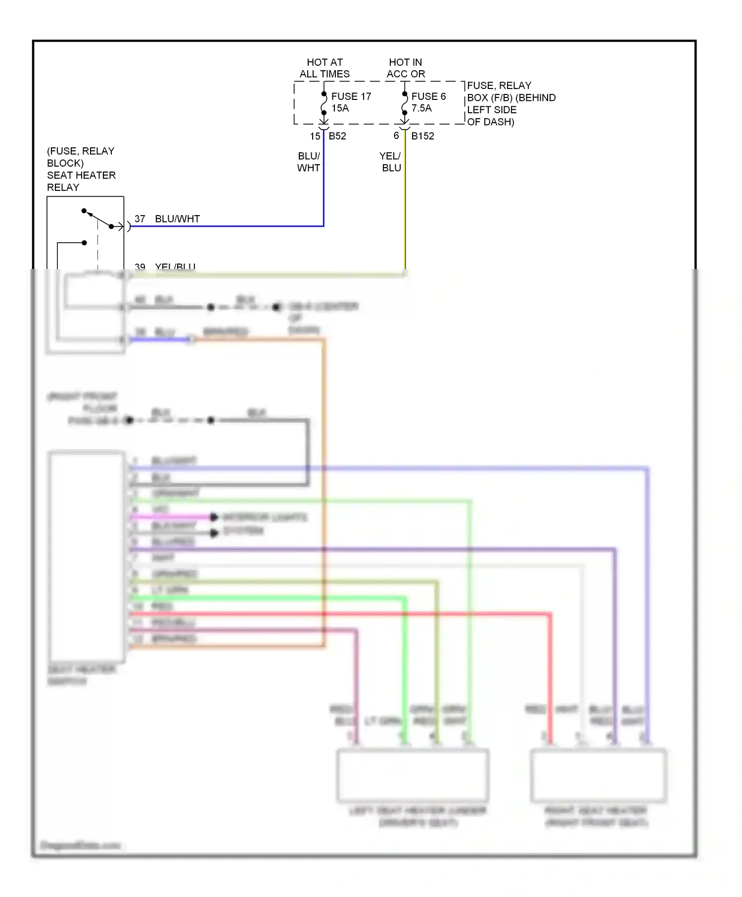 Wiring diagram lt grn for Subaru Forester SH (2007-2011) (21 of 26)