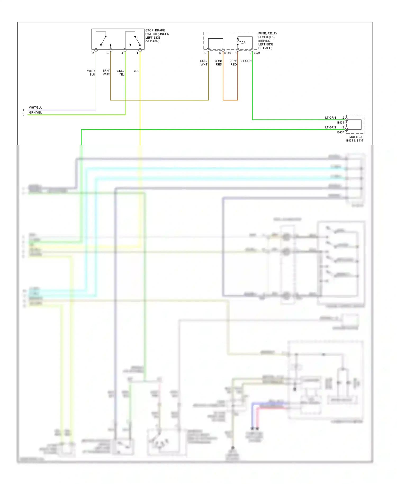Wiring diagram lt grn for Subaru Forester SH (2007-2011) (5 of 26)