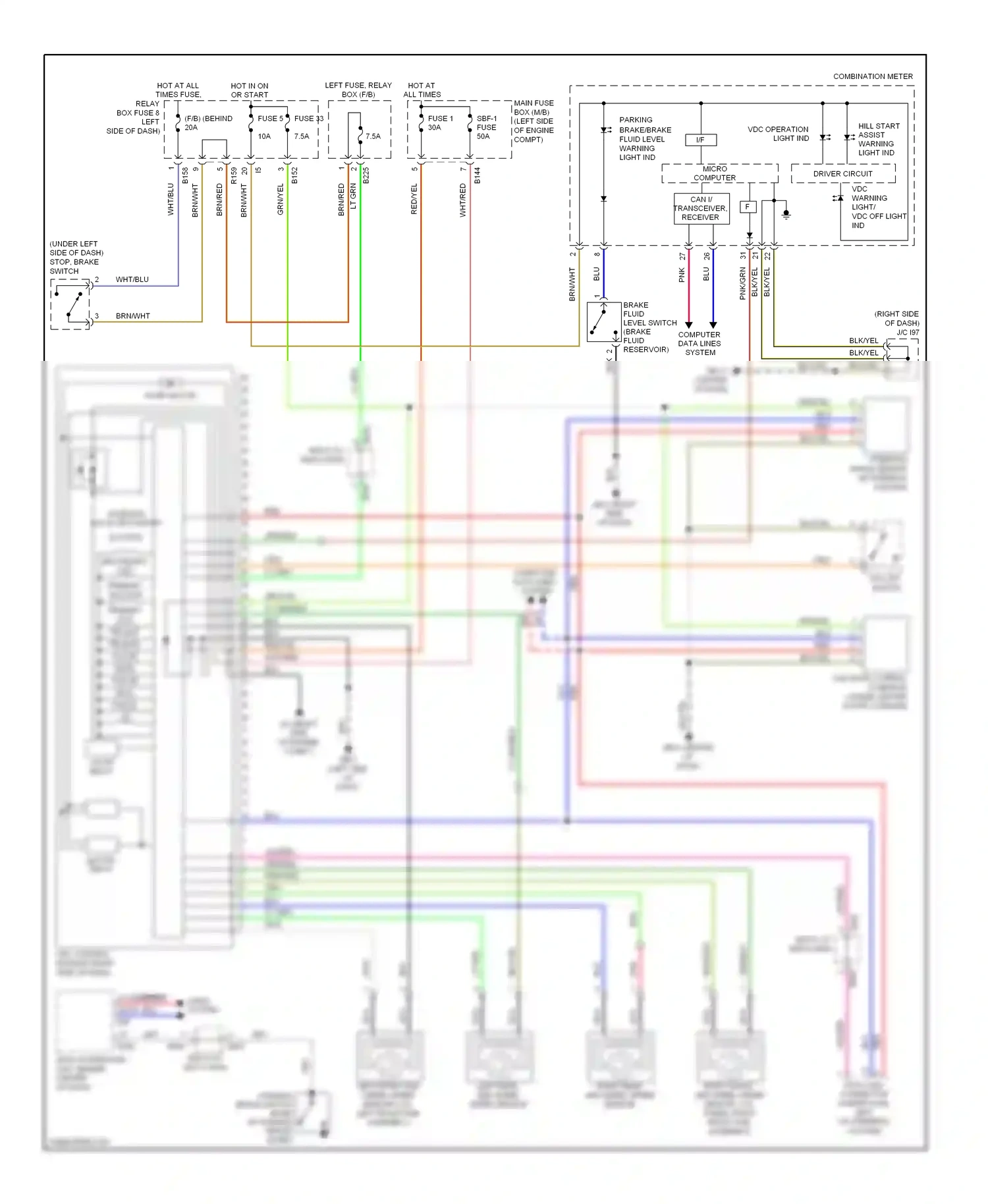Wiring diagram pnk/grn for Subaru Forester SH (2007-2011) (1 of 12)