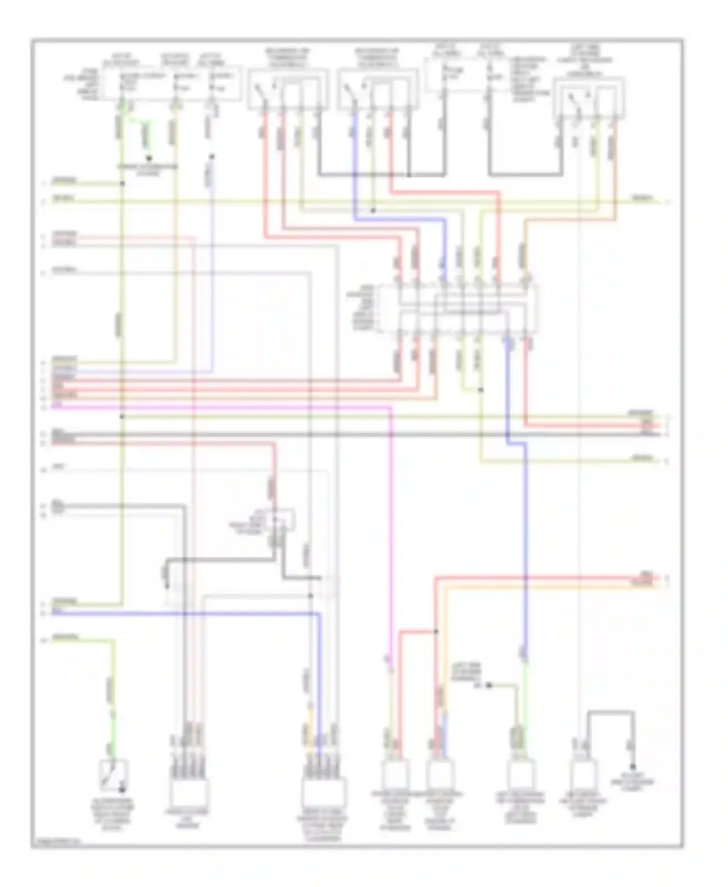 Wiring diagram power distribution system for Subaru Forester SH (2007-2011) (10 of 11)