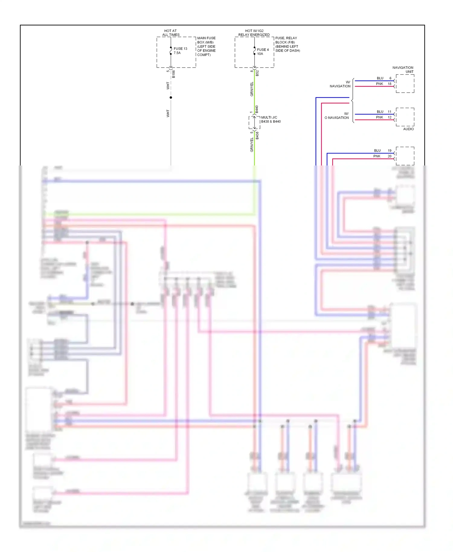 Wiring diagram red for Subaru Forester SH (2007-2011) (4 of 46)