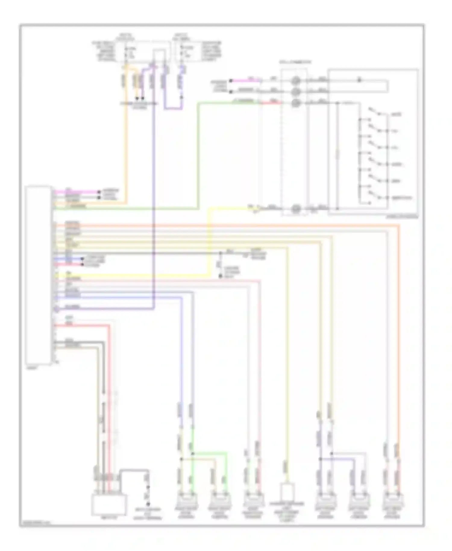 Wiring diagram right front door tweeter for Subaru Forester SH (2007-2011) (3 of 3)
