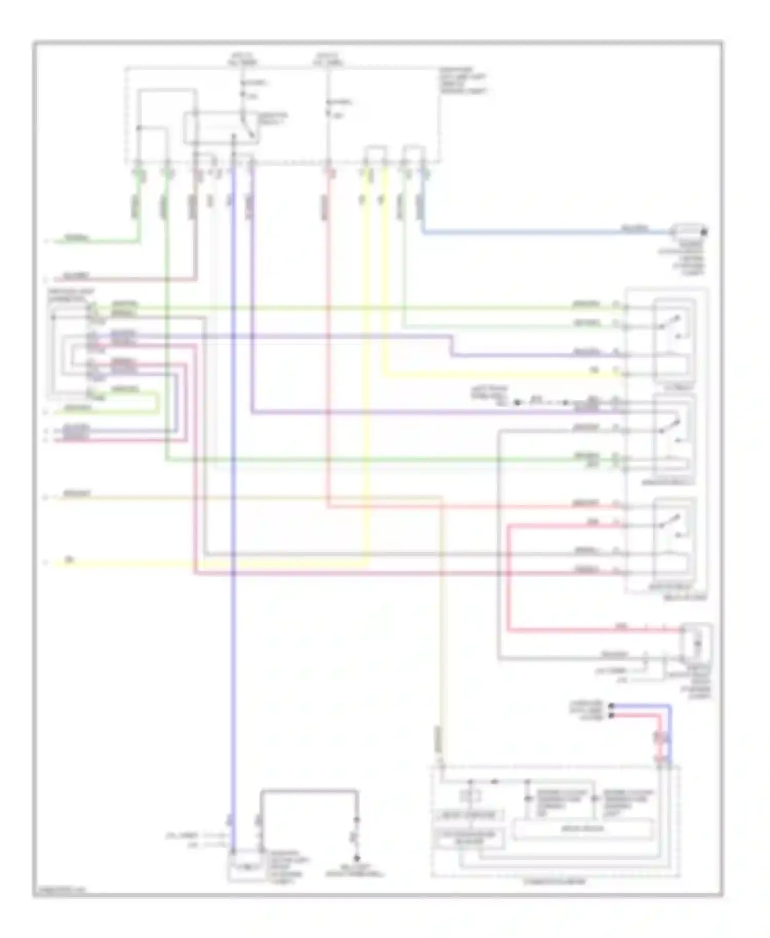 Wiring diagram through joint connector for Subaru Forester SH (2007-2011) (5 of 5)