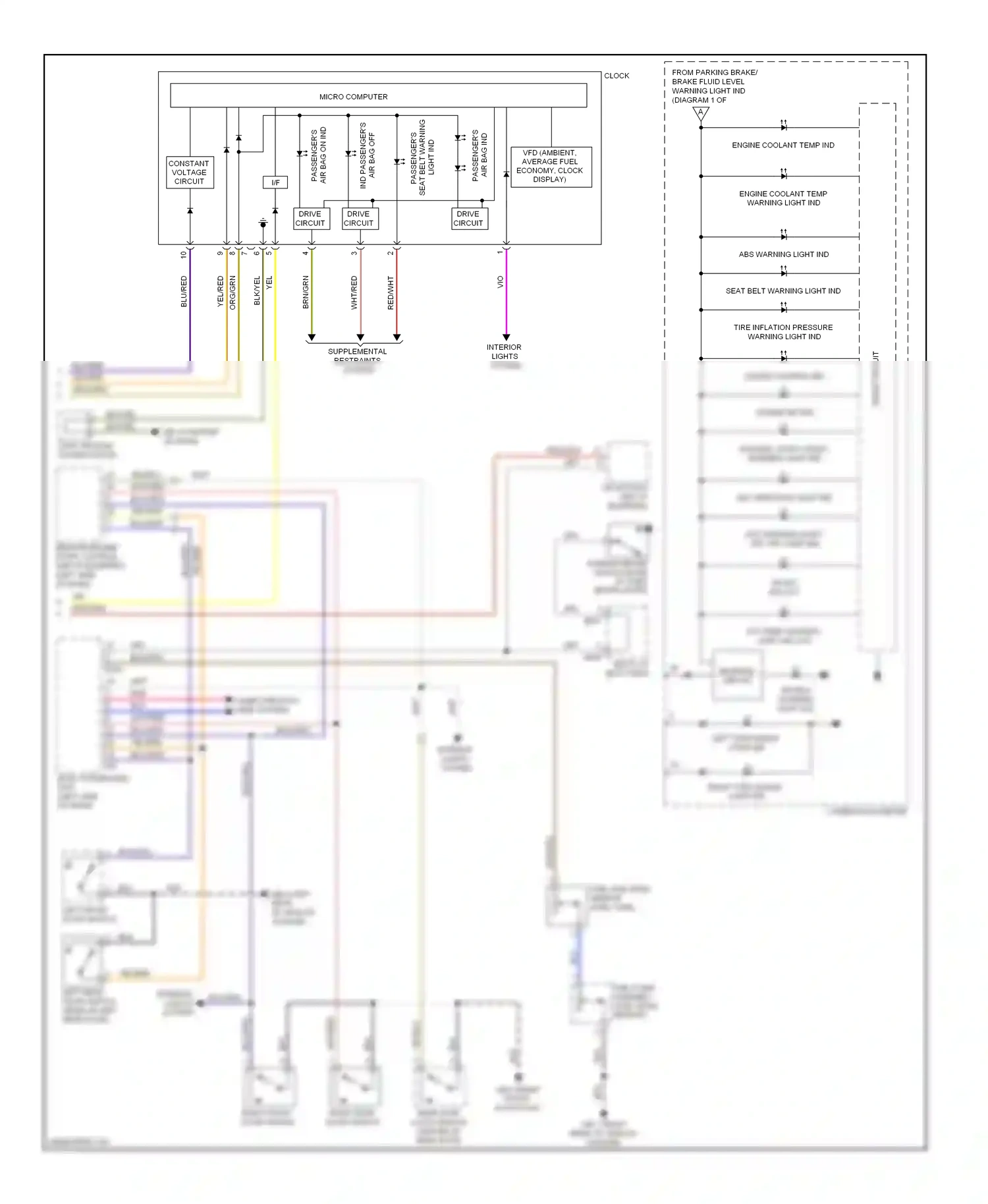 Subaru Forester SH (2007-2011) vdc operator light ind wiring diagram  (1 of 1)