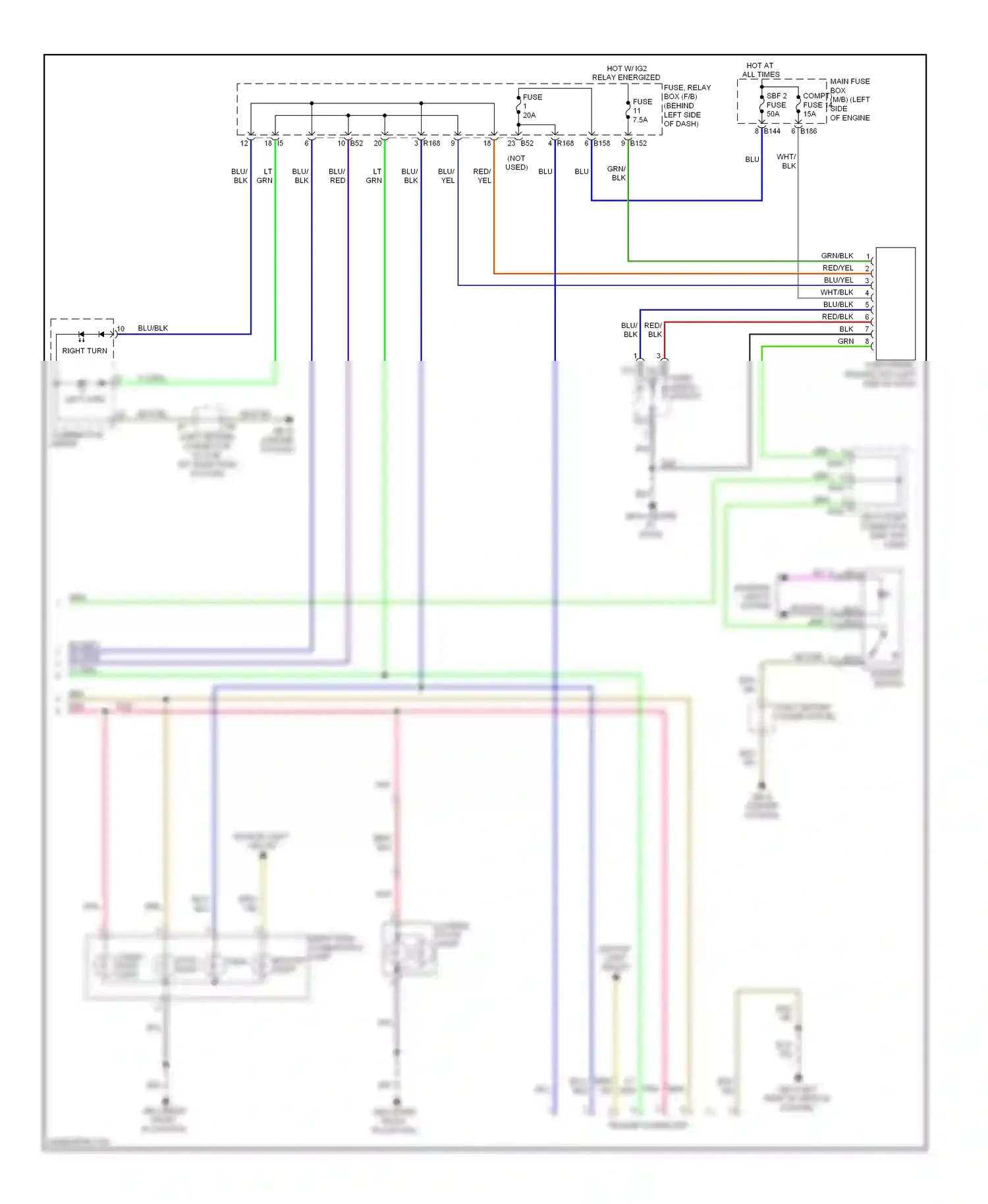 Wiring diagram vio for Subaru Forester SH (2007-2011) (2 of 18)