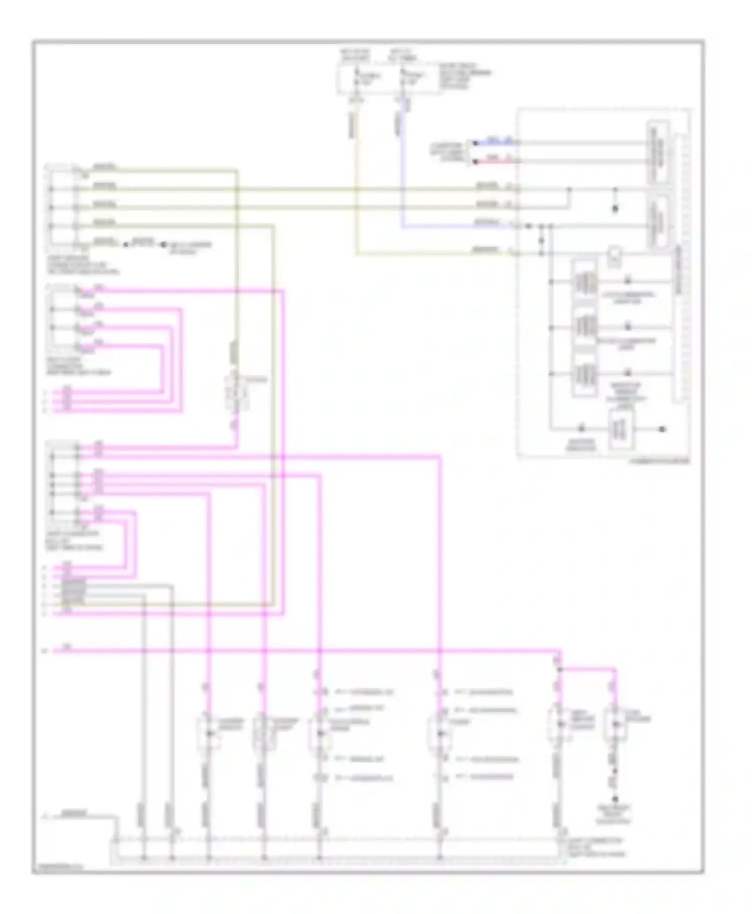 Wiring diagram w/ navigation for Subaru Forester SH (2007-2011) (3 of 5)