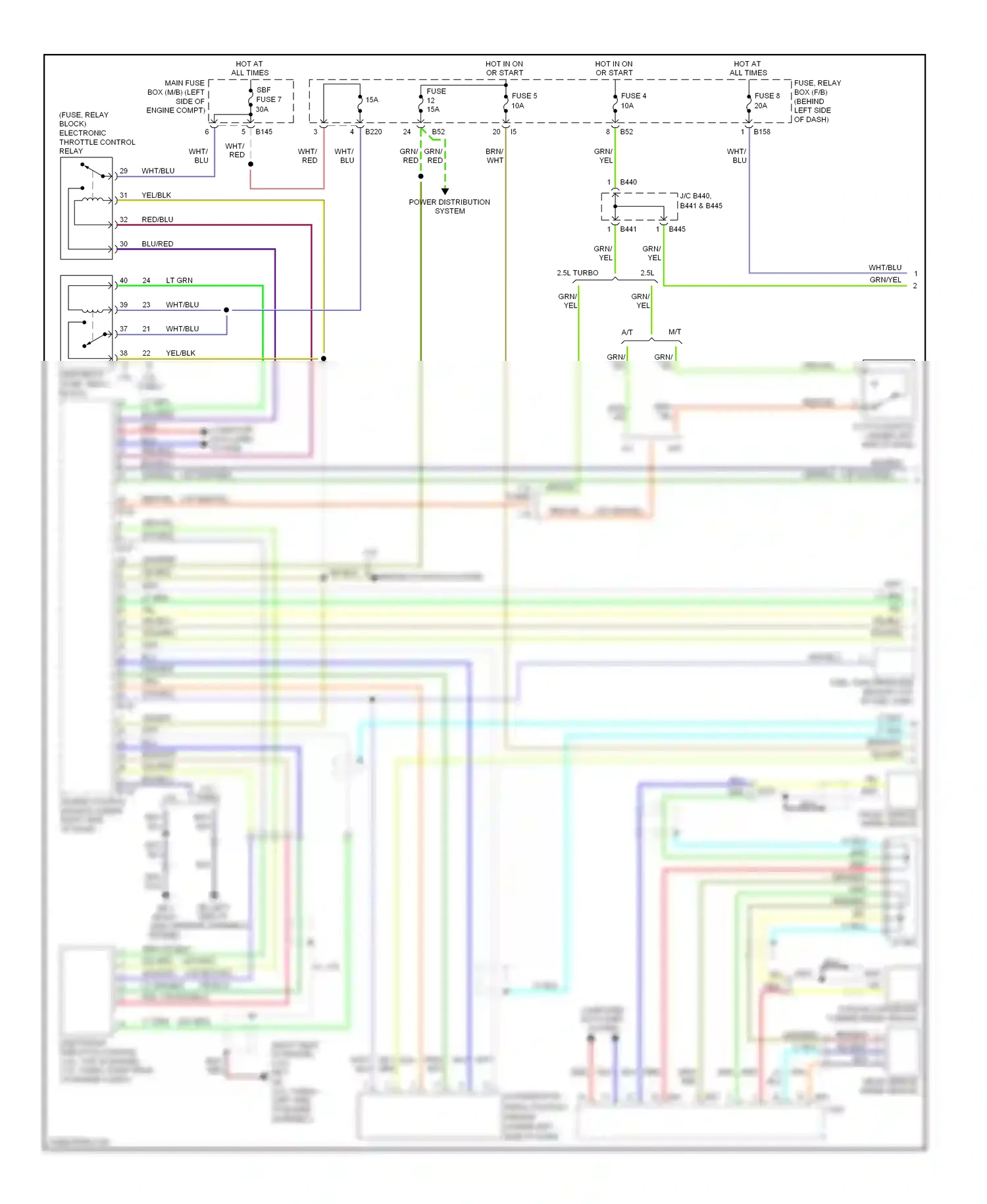Wiring diagram wht for Subaru Forester SH (2007-2011) (6 of 51)
