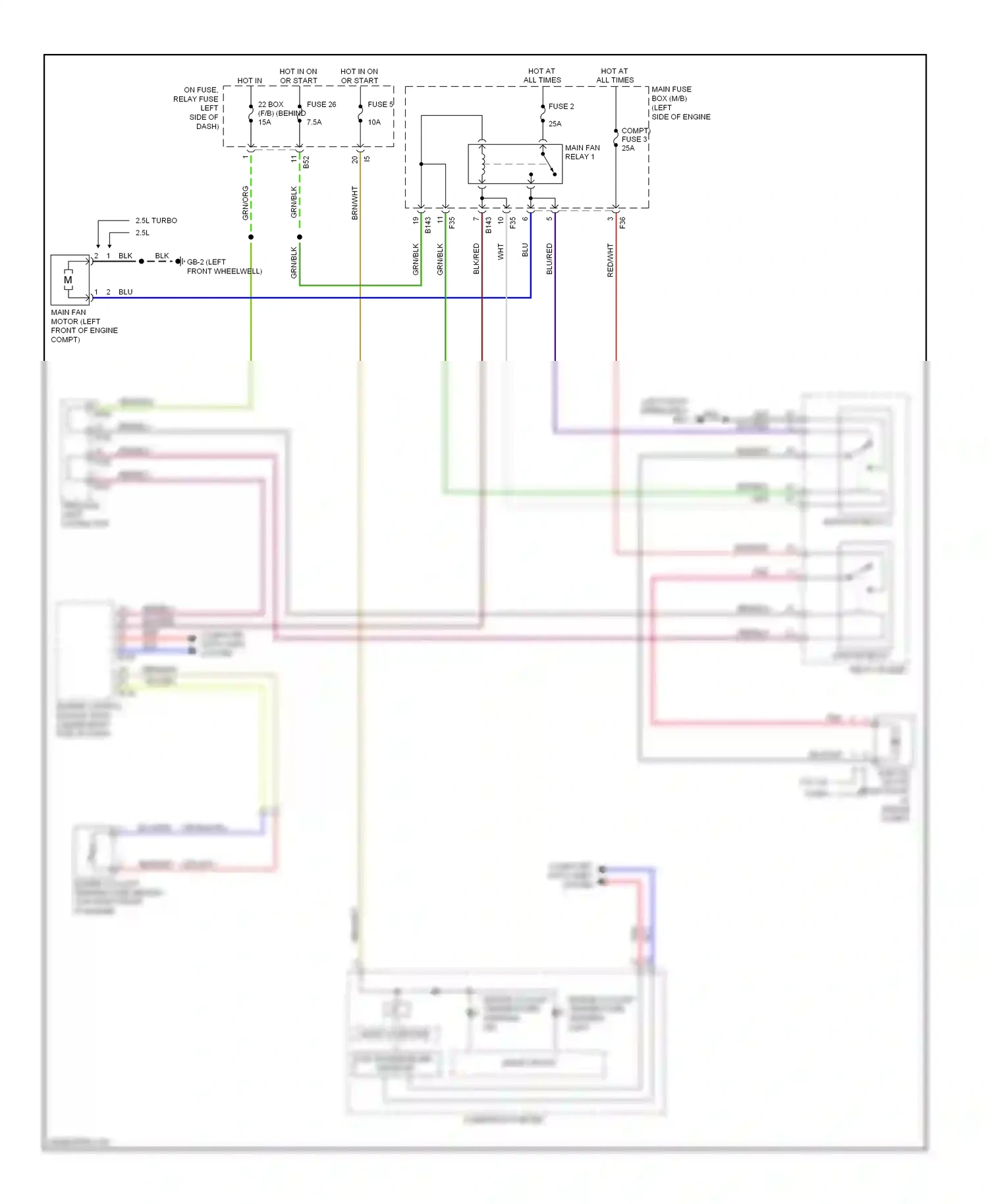 Wiring diagram wht for Subaru Forester SH (2007-2011) (5 of 51)