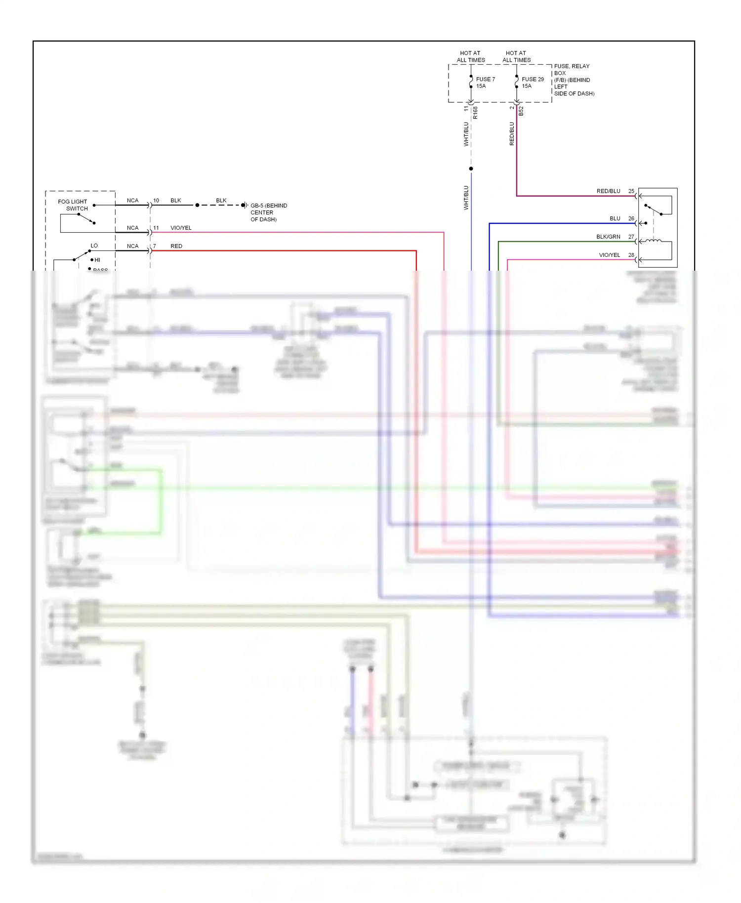 Wiring diagram wht/blu for Subaru Forester SH (2007-2011) (11 of 33)