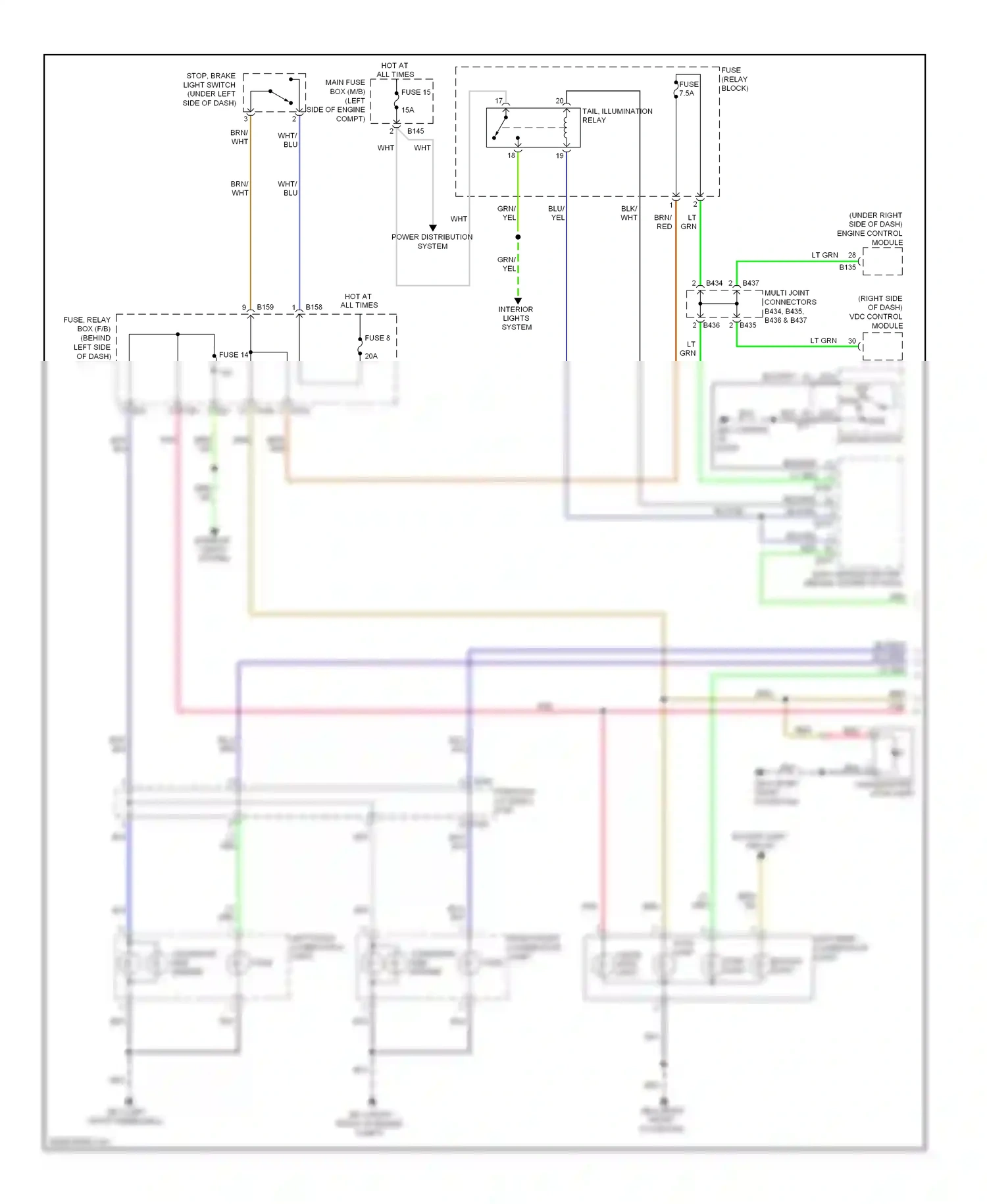 Wiring diagram yel for Subaru Forester SH (2007-2011) (13 of 33)